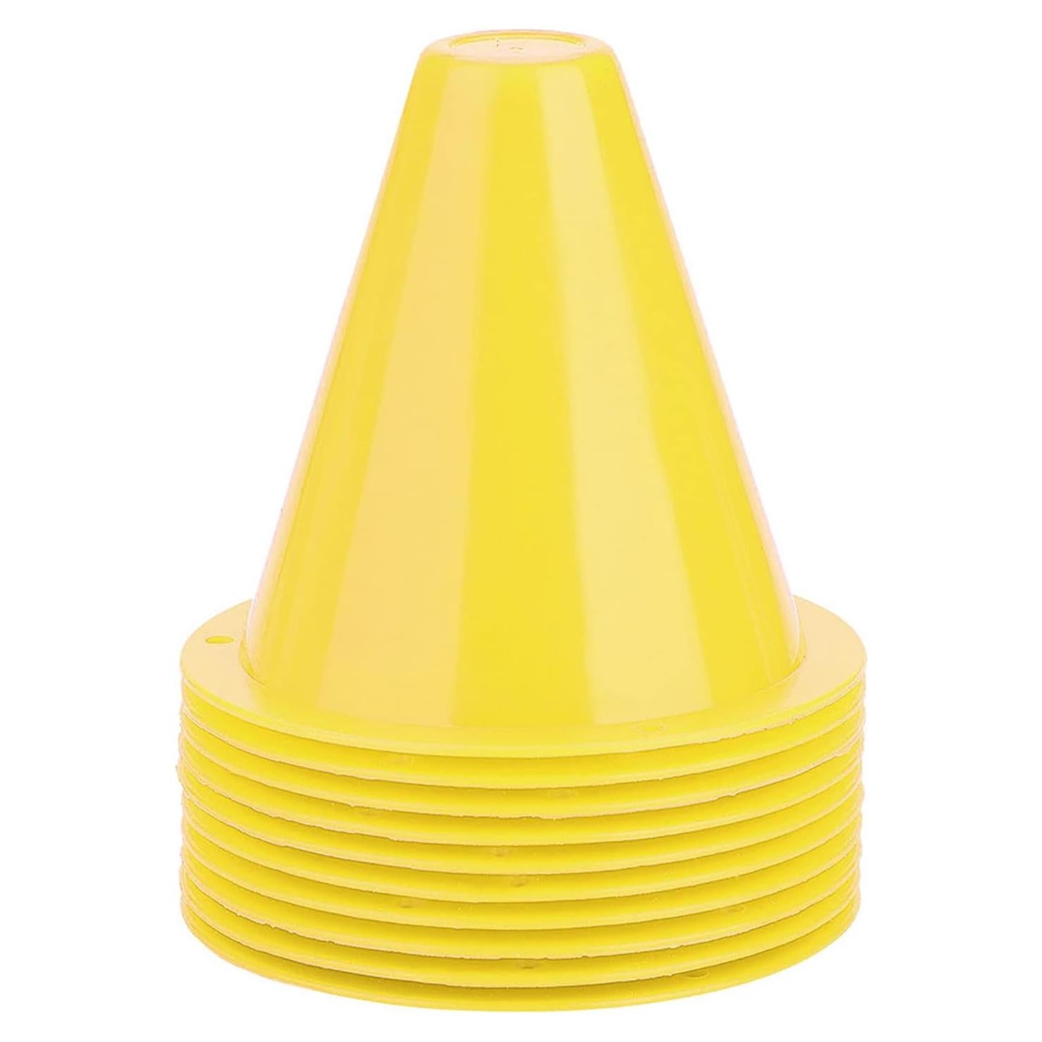 Conos de Entrenamiento de Fútbol Yuecoom - 10 Piezas, Color Amarillo