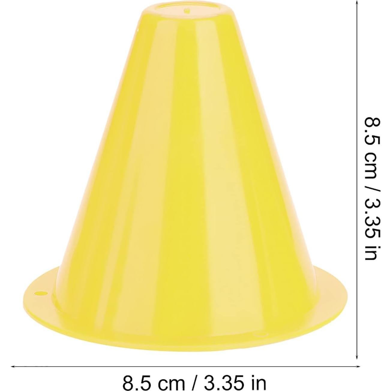 Conos de Entrenamiento de Fútbol Yuecoom - 10 Piezas, Color Amarillo