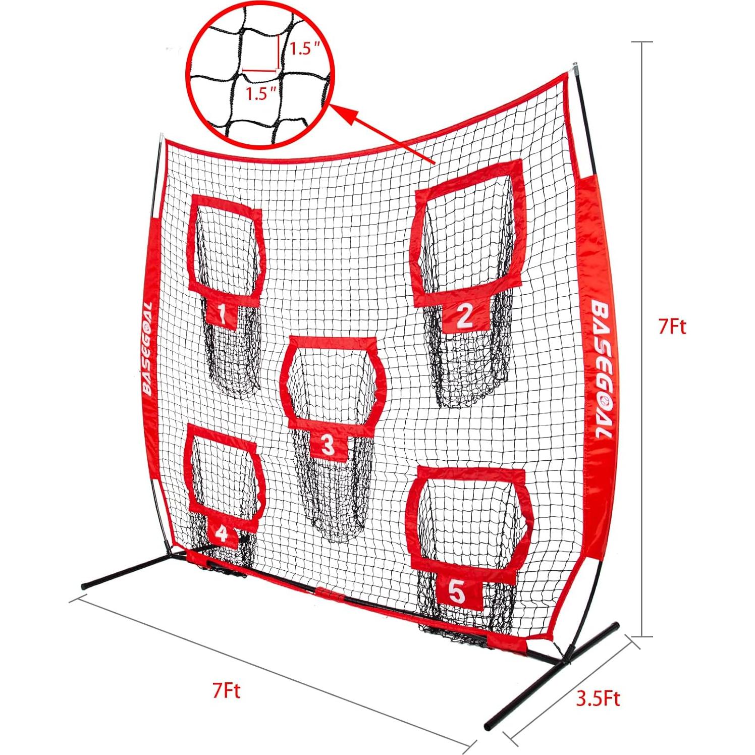Red de Lanzamiento de Fútbol BaseGoal F-NET 2.44x2.44m