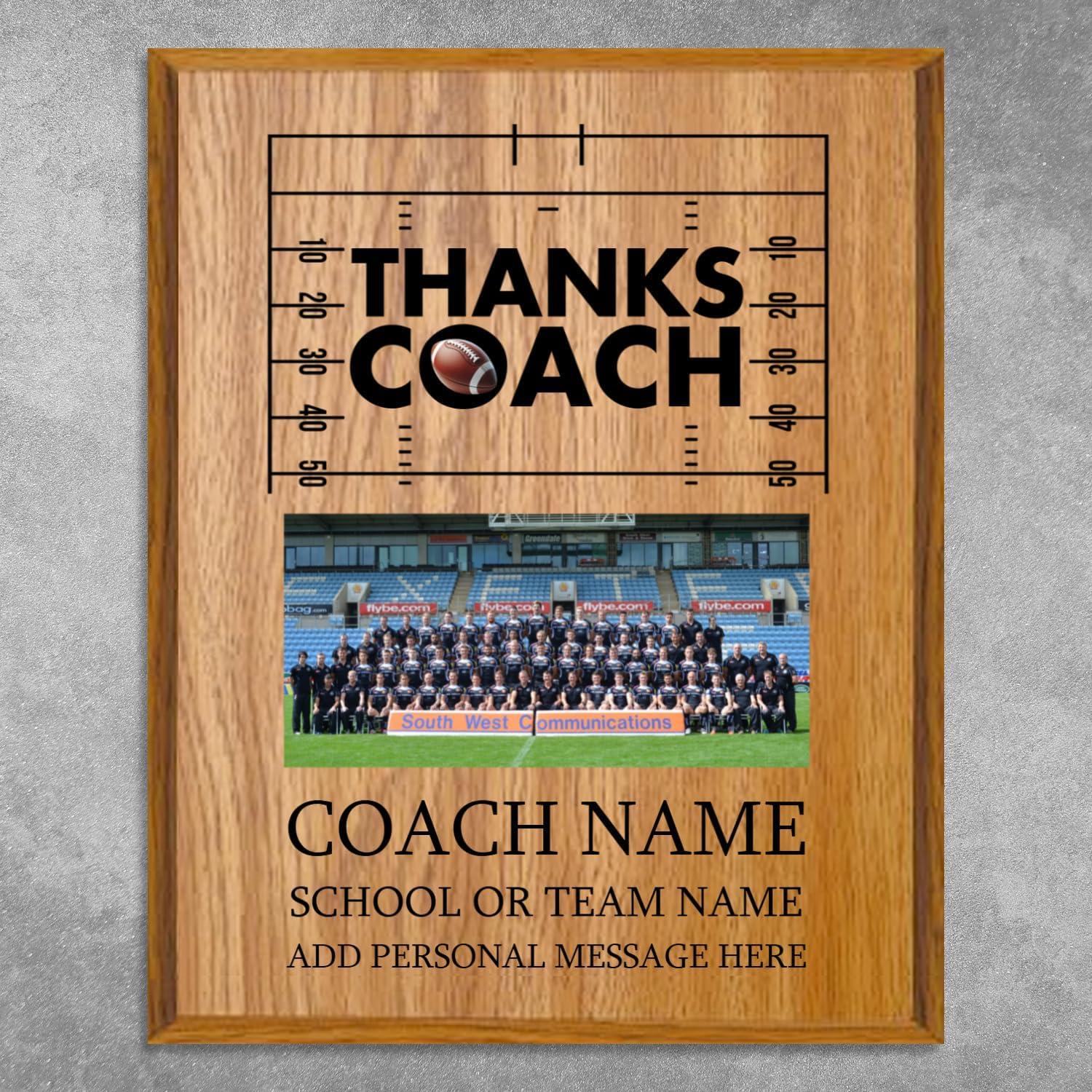 Placa de Entrenador Personalizada 23x30.5 cm - ReliablePOD