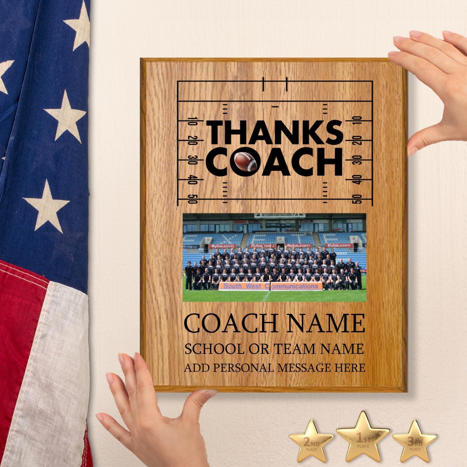 Placa de Entrenador Personalizada 23x30.5 cm - ReliablePOD