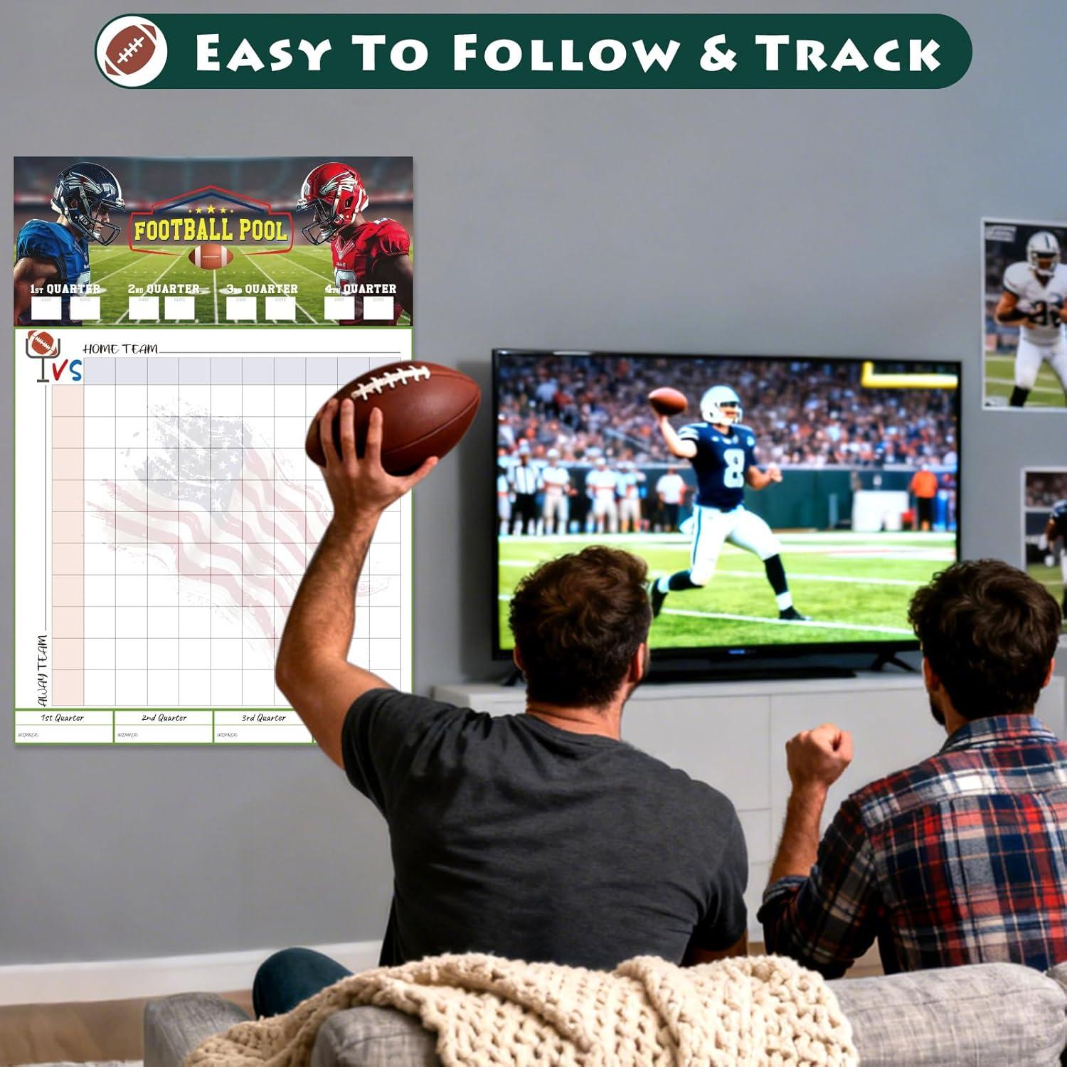 Tablero de Cuadrados de Fútbol Aolamegs 100 Rejillas 48x71 cm