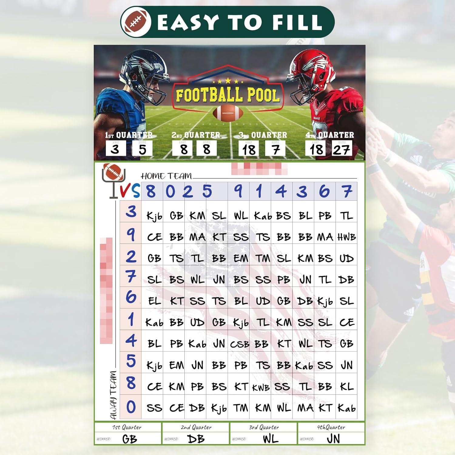 Tablero de Cuadrados de Fútbol Aolamegs 100 Rejillas 48x71 cm