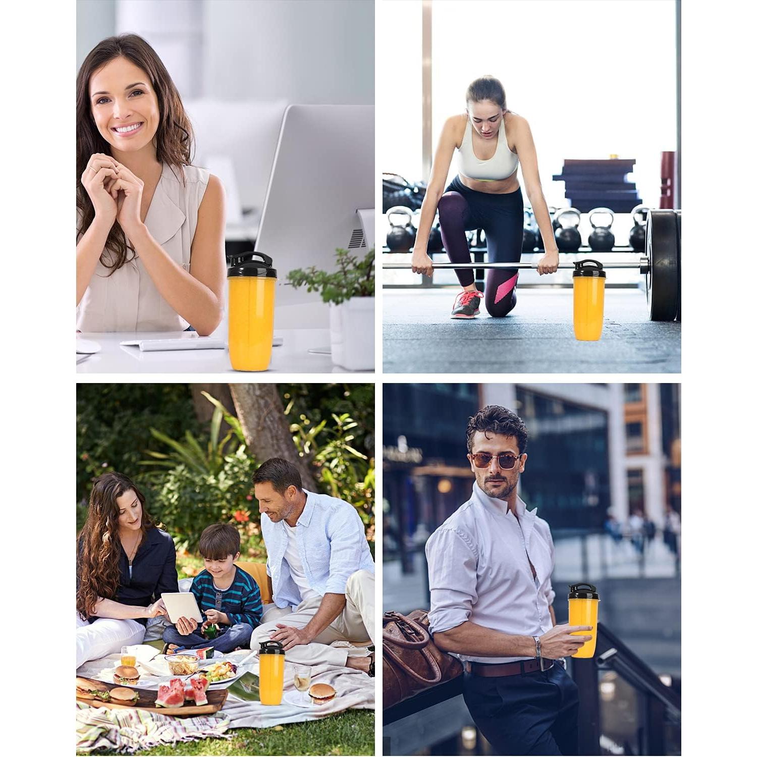 Batidora Personal Amateys 350W con Cuchillas y 2 Botellas 710/295ml