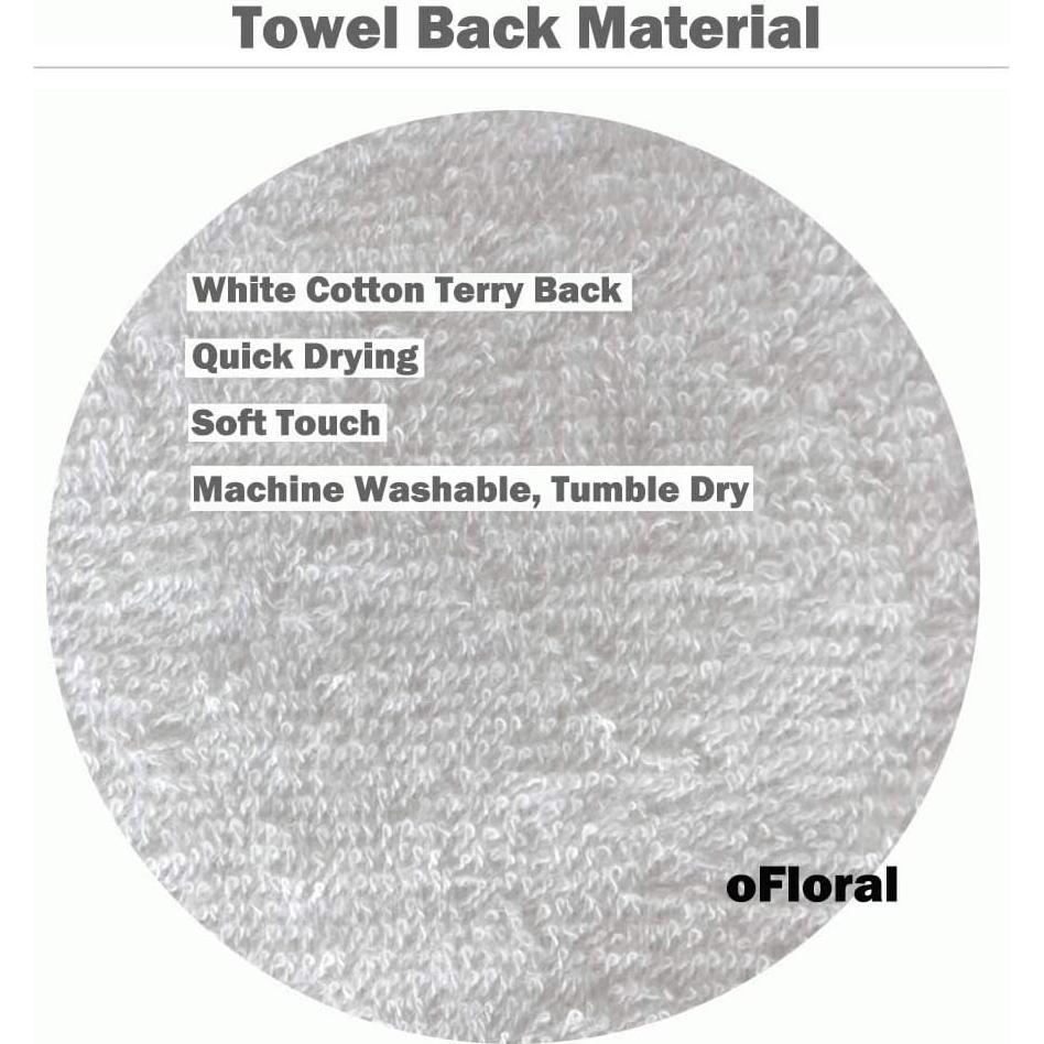 Toalla de Mano oFloral Algodón 38x76 cm Estilo Deportivo