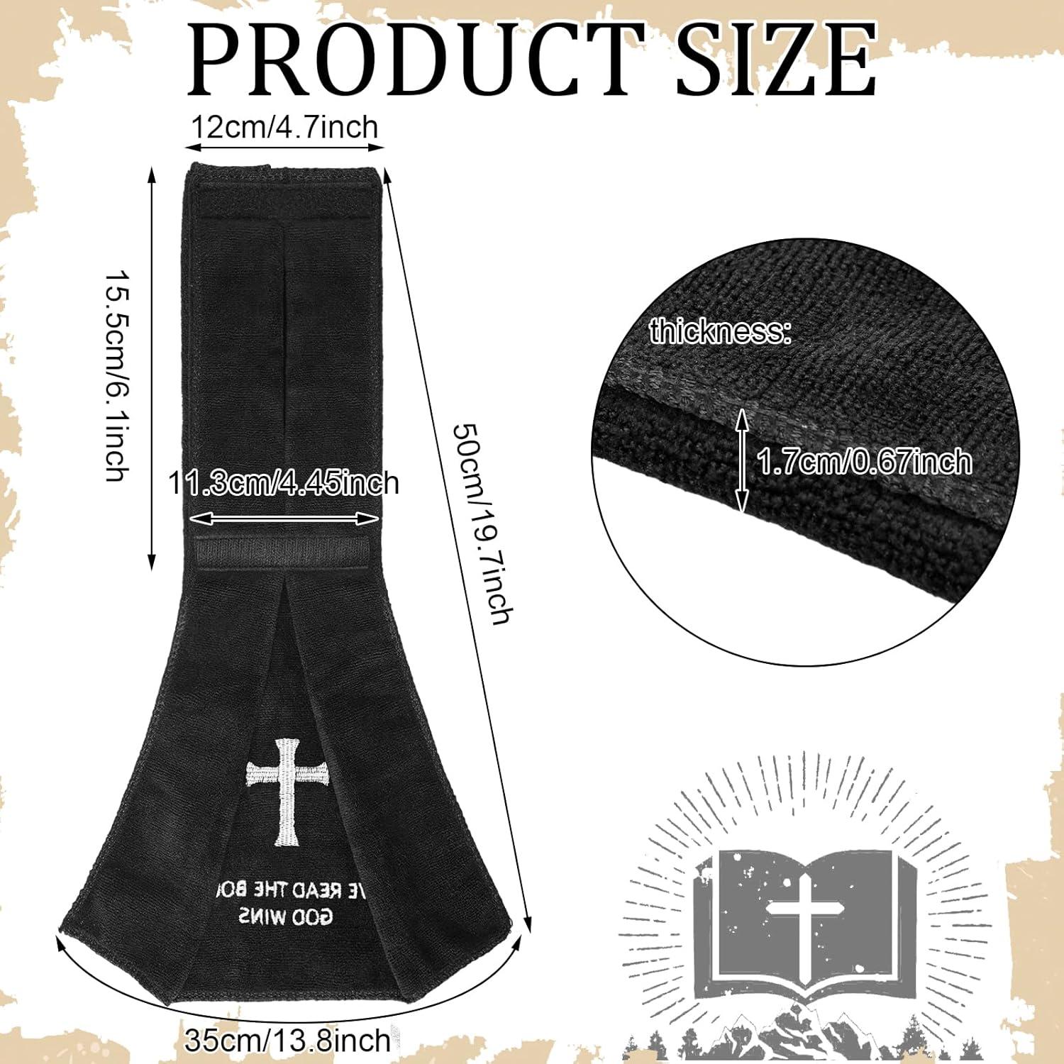 Toalla de Fútbol VitalCozy 2 Pcs Algodón Cruz Cristiana 36.8x10.2cm