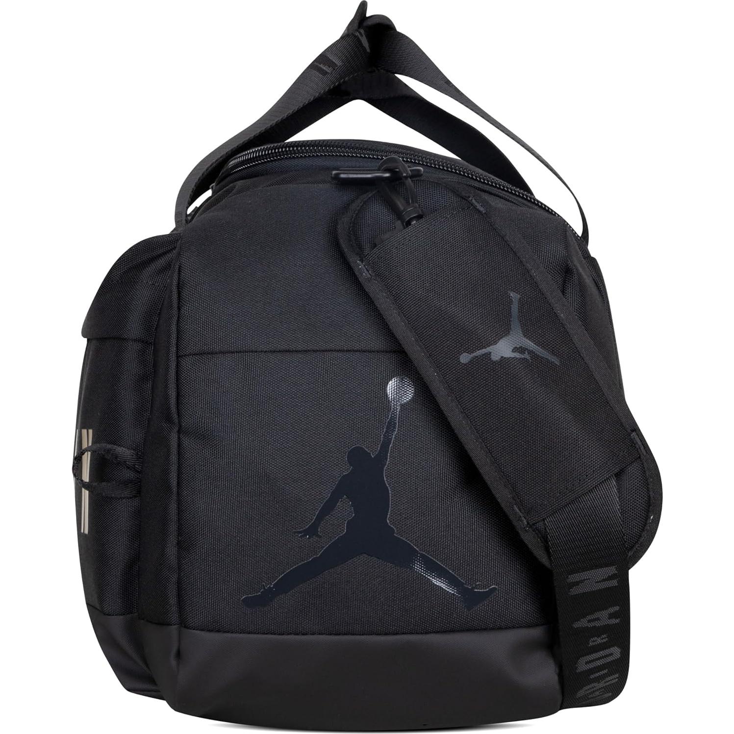 Bolsa de Deporte Nike Jordan Velocity Duffle 46L Negra/Dorada