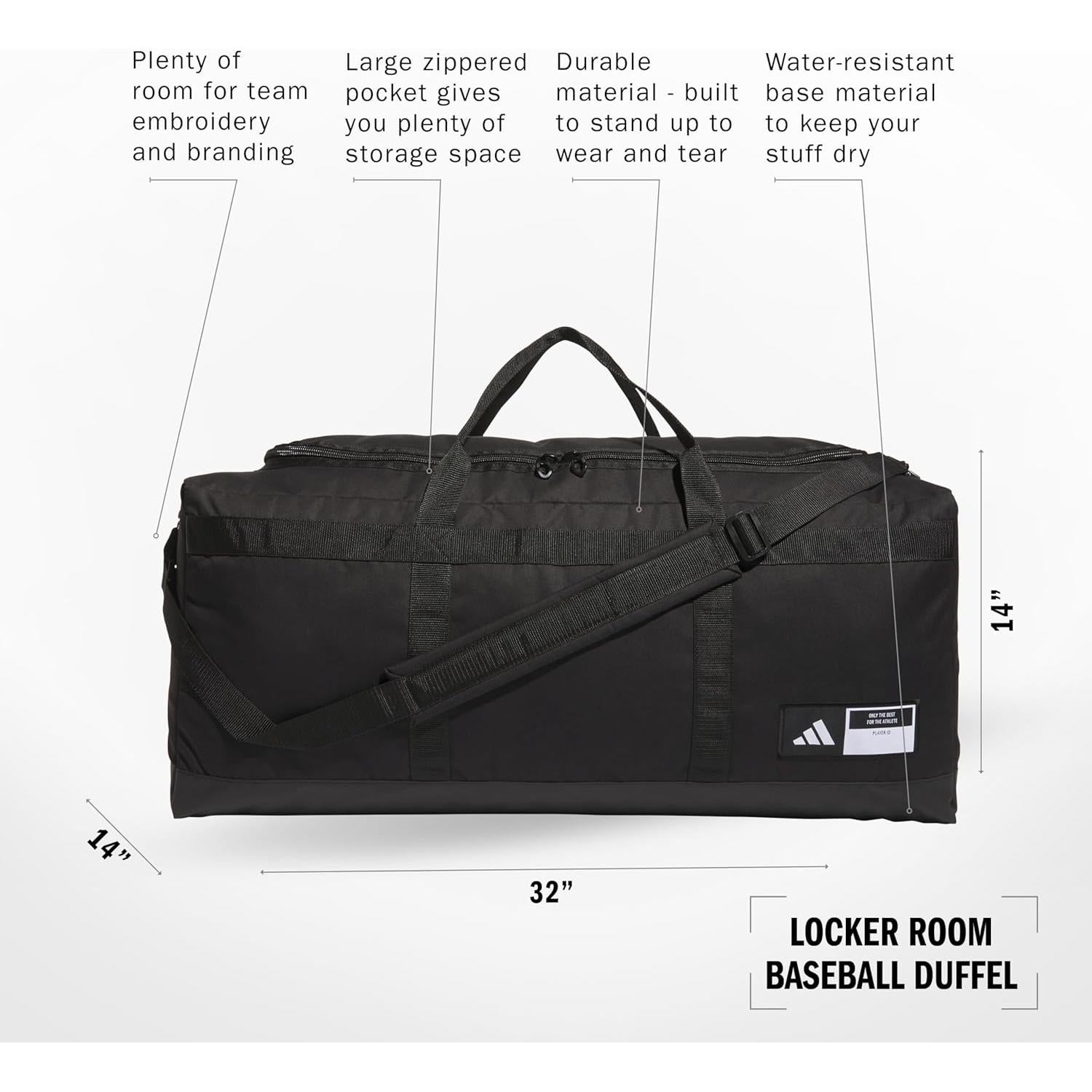 Bolsa Duffle de Béisbol Adidas 977644 Resistente al Agua