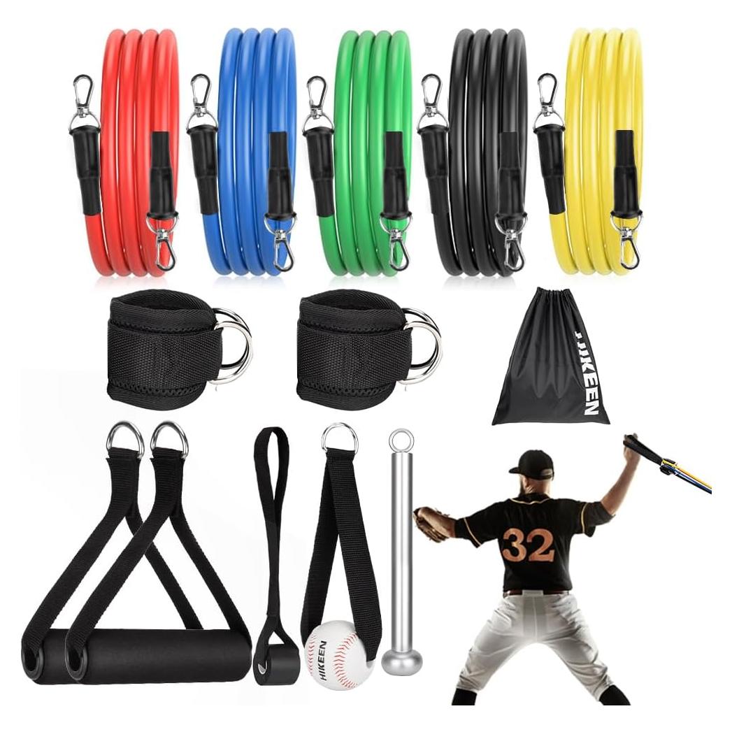 Bandas de Resistencia Hikeen 13-en-1 para Entrenamiento de Béisbol