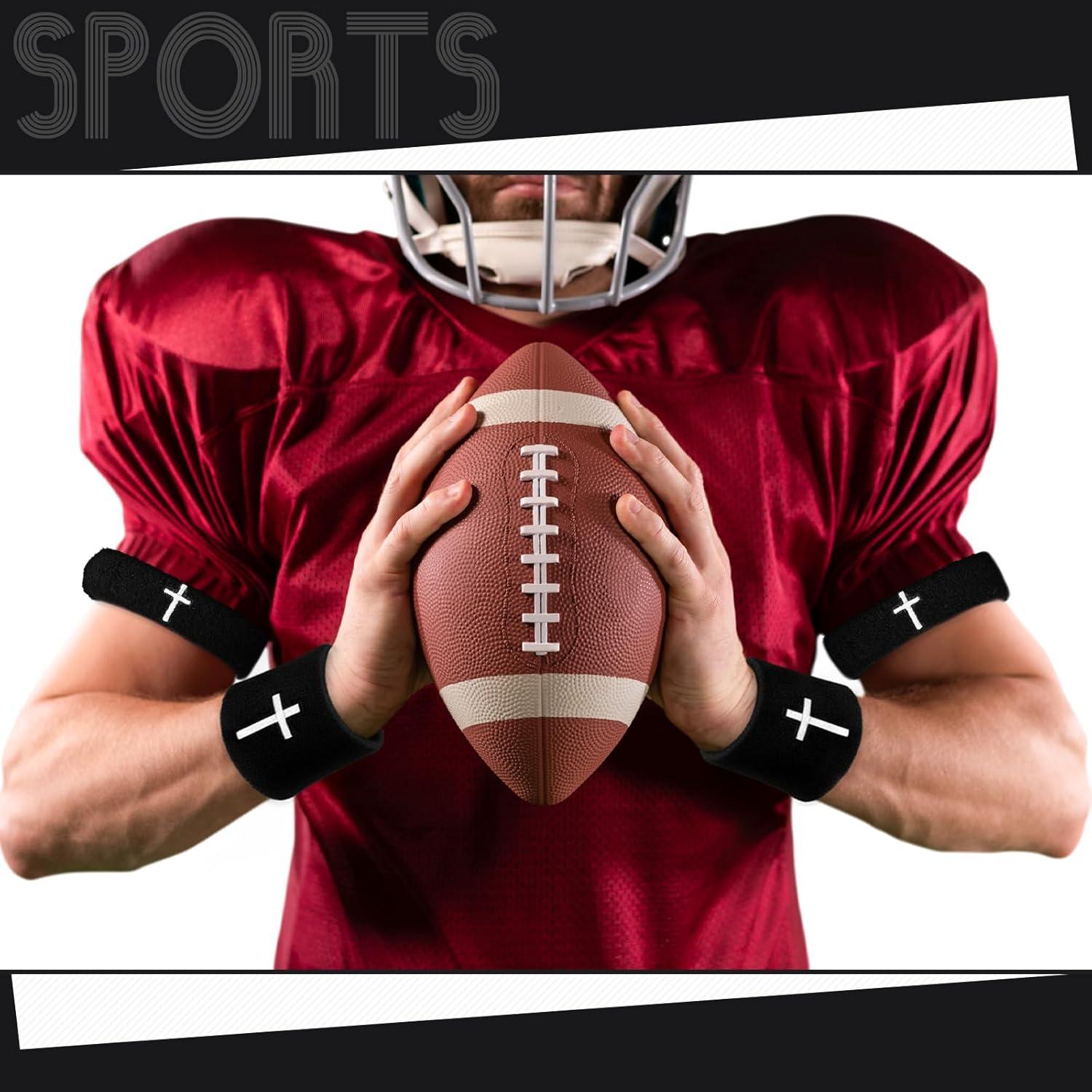 Soulchen Bandas de Bíceps y Muñequera Sudor Negro 4 Pcs