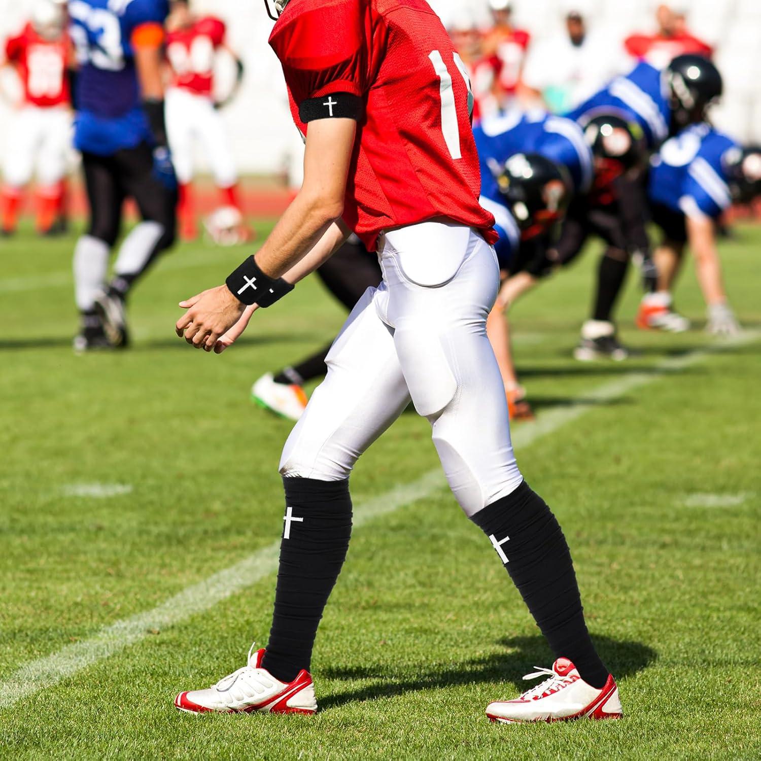 Soulchen Bandas de Bíceps y Muñequera Sudor Negro 4 Pcs