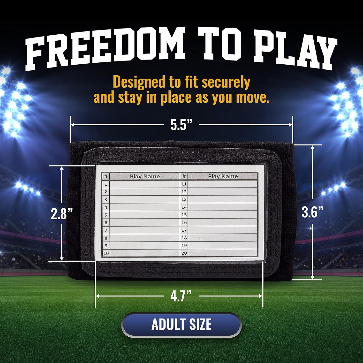 Banda de muñeca para mariscales de campo GSM Brands - 5 unidades