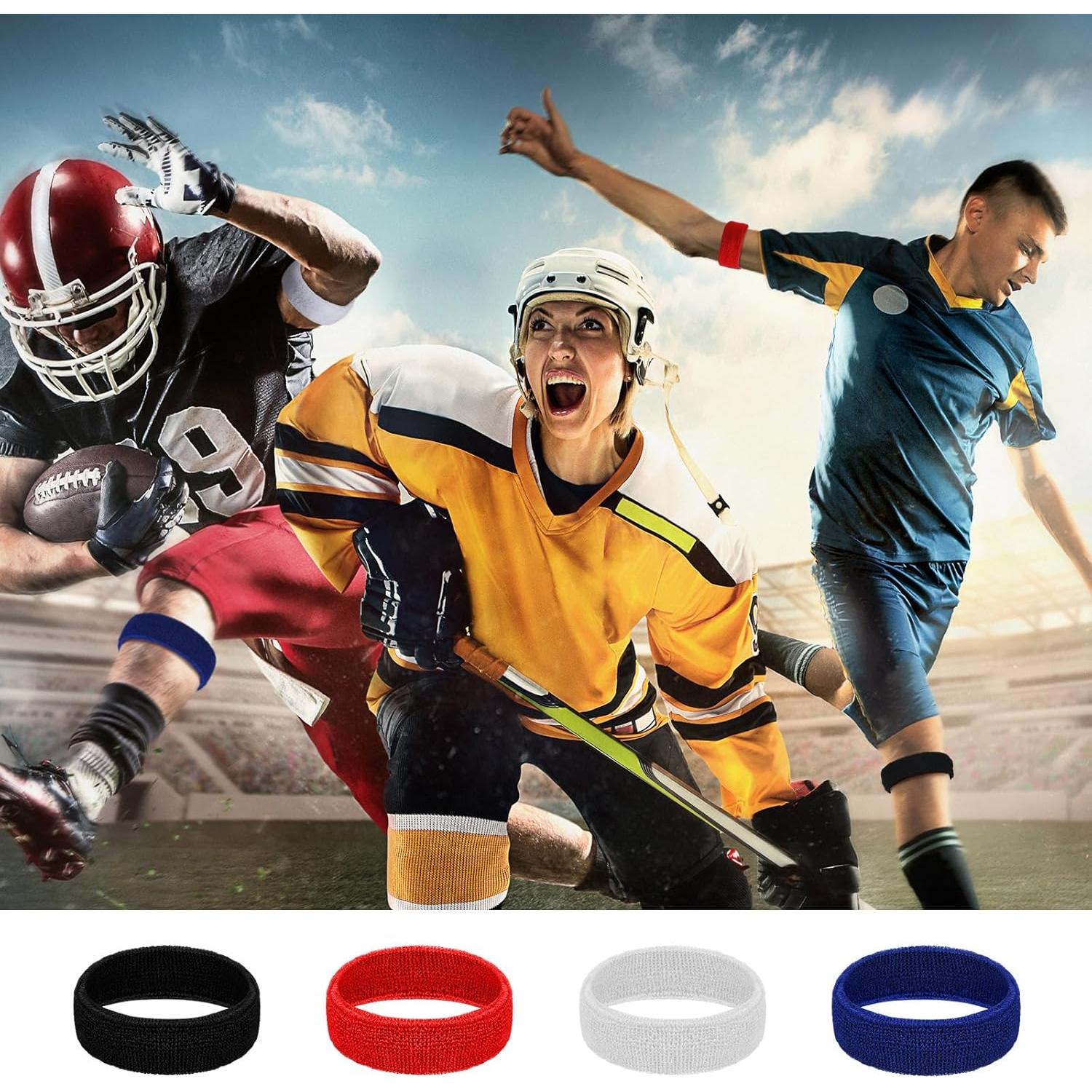 48 Bandas de Bíceps Suaves Suhine - Absorbentes de Sudor Multicolor