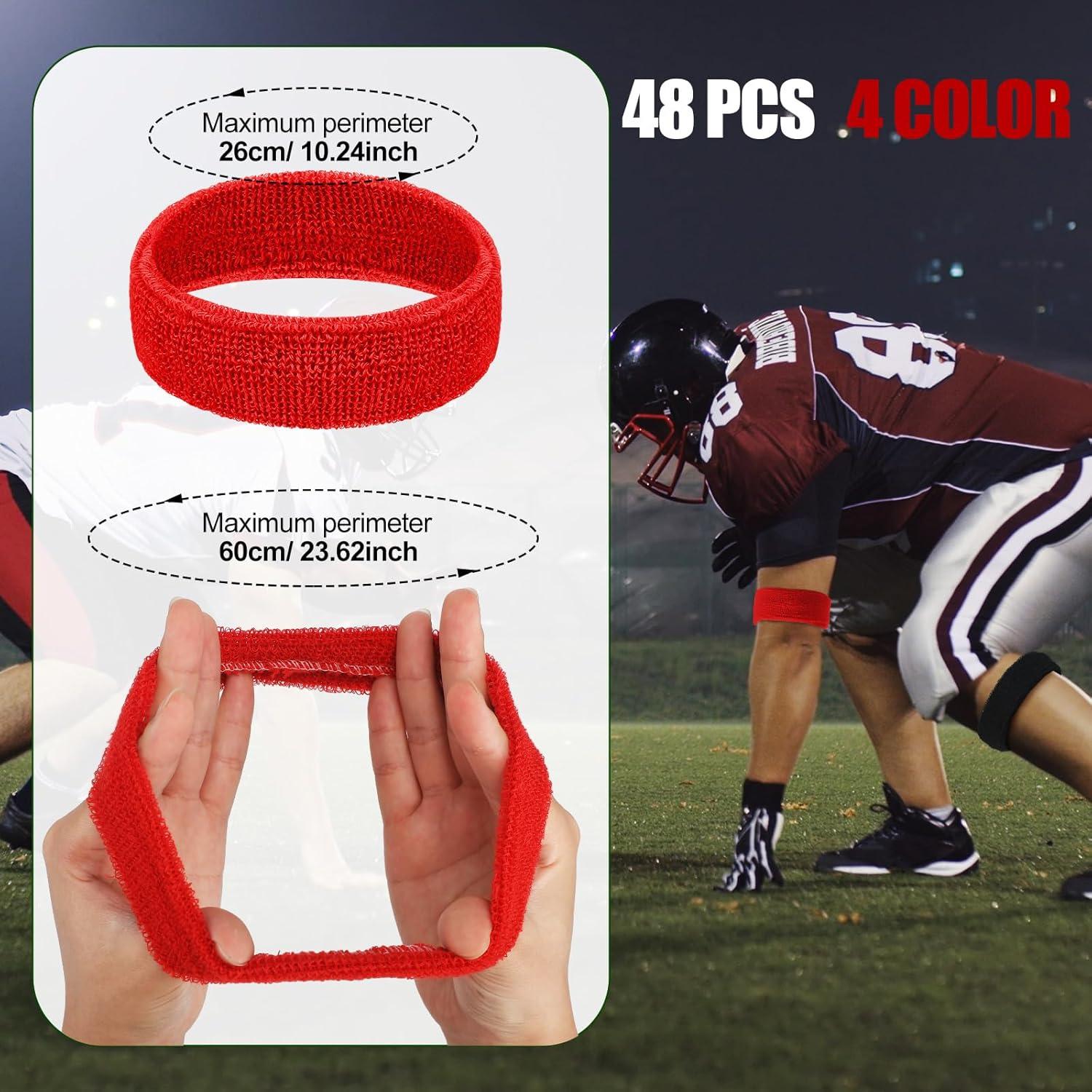 48 Bandas de Bíceps Suaves Suhine - Absorbentes de Sudor Multicolor