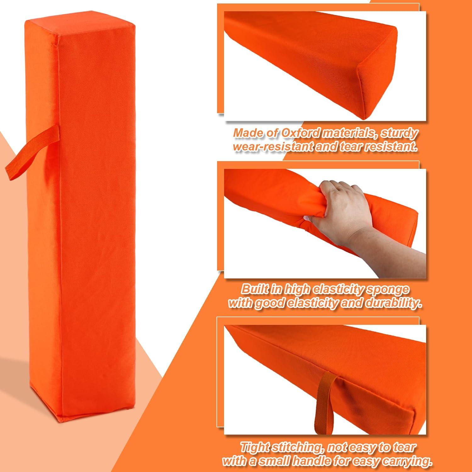 Conos de Fútbol Joewuzun Naranja 8PCS Base Ponderada 44.96cm