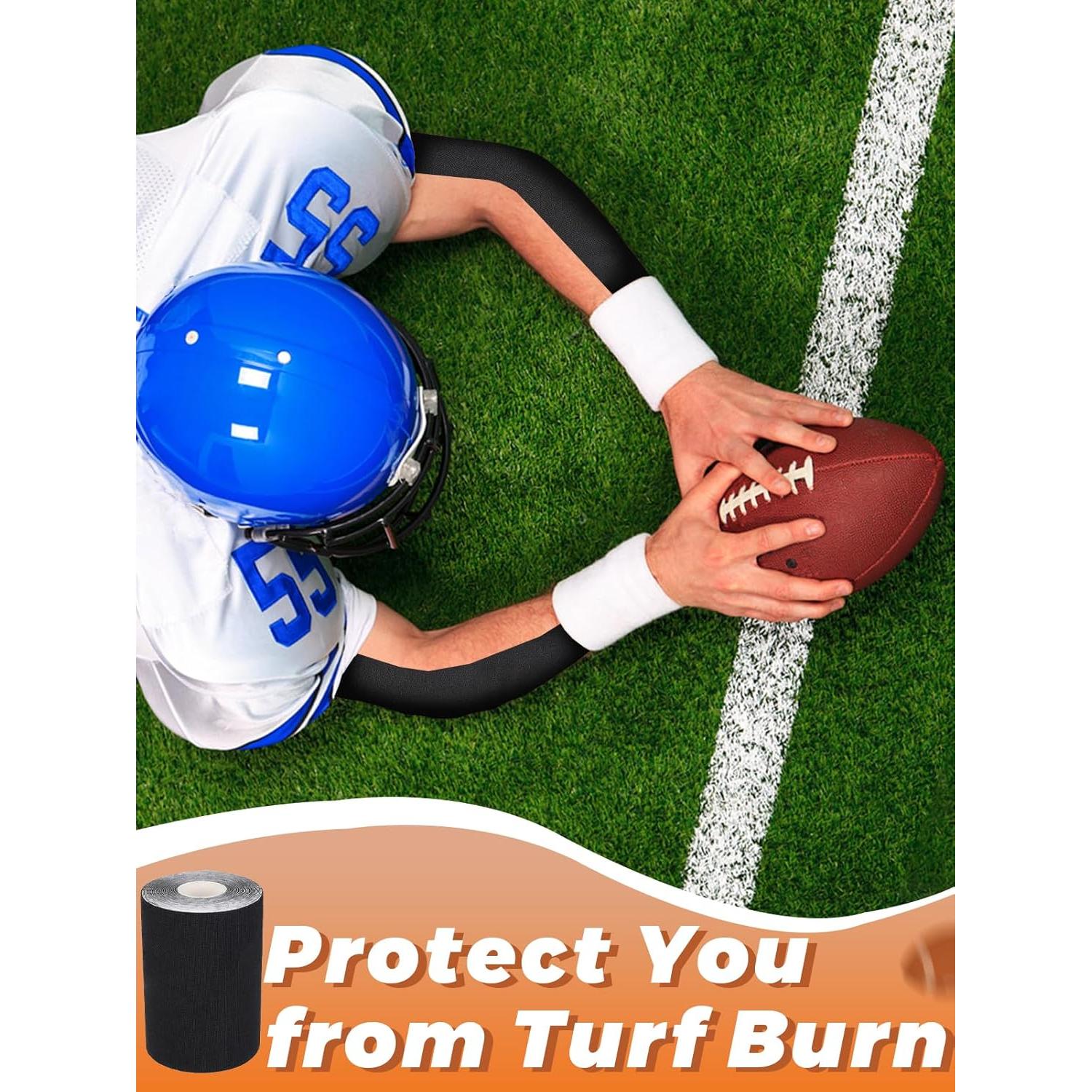 Cinta Atlética Autoadhesiva Biggun Negra 10m - 2 Rollos