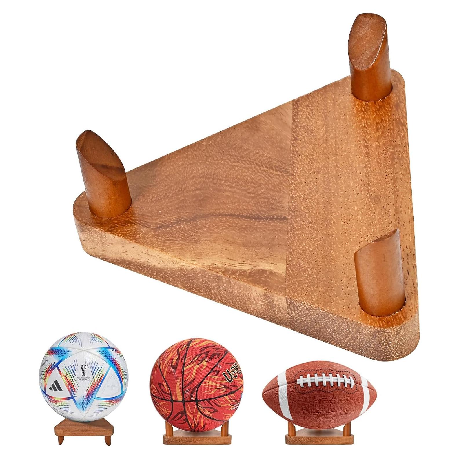 Estante para Pelotas de Madera de Nogal CRNHIGY 13.72x1.68cm