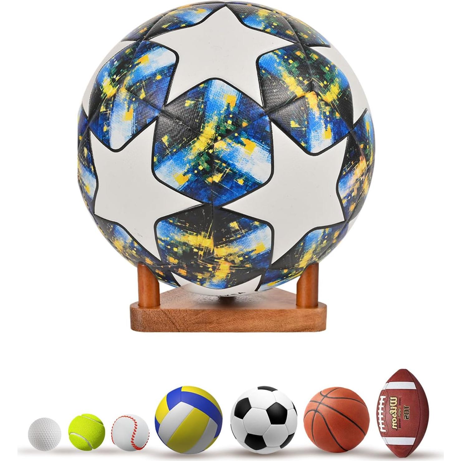 Estante para Pelotas de Madera de Nogal CRNHIGY 13.72x1.68cm