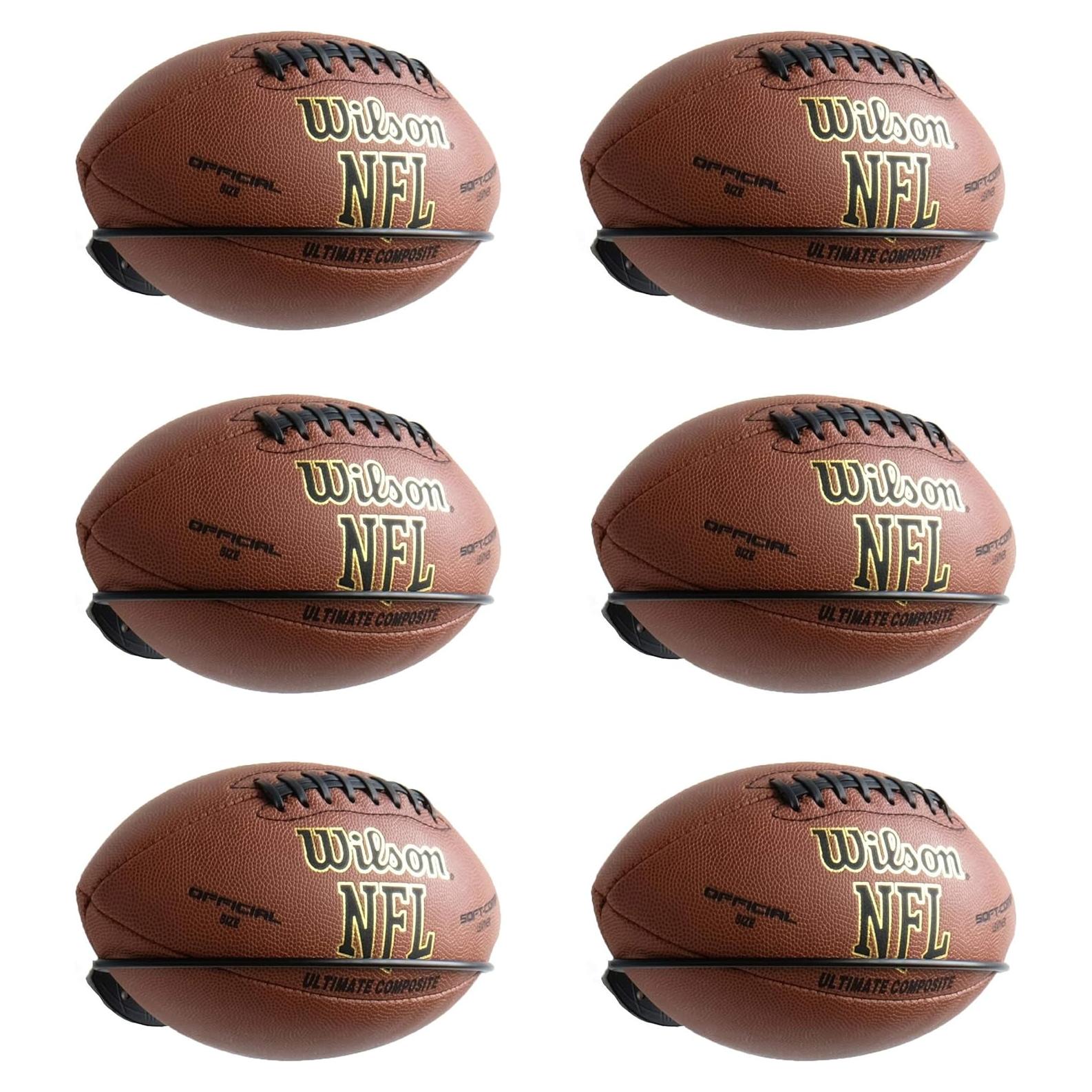 Soporte de Pared Wallniture SPORTA para 6 Balones de Fútbol