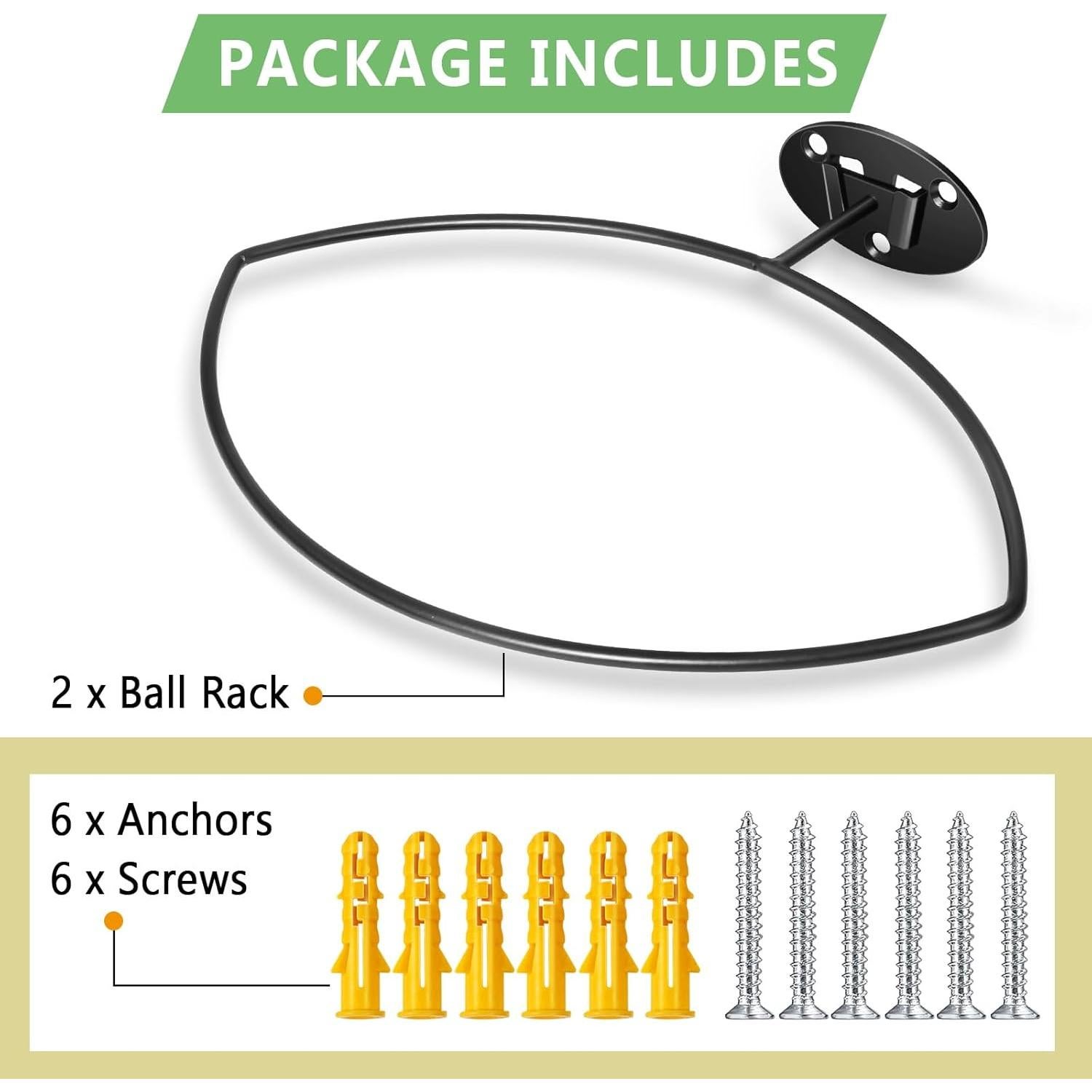 Soporte de Exhibición de Fútbol Kevenal - 2 Paquetes, Hierro Fundido