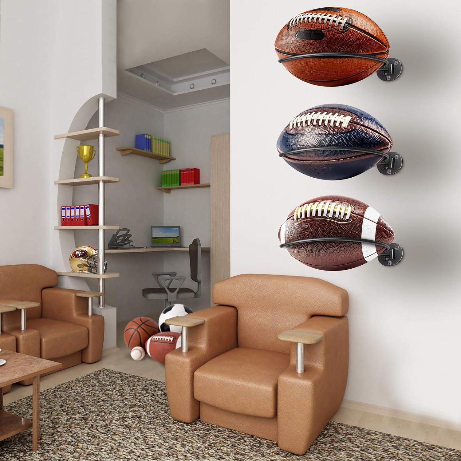 Soporte de Exhibición de Fútbol Kevenal - 2 Paquetes, Hierro Fundido