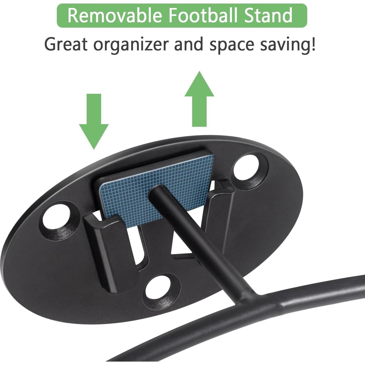 Soporte de Exhibición de Fútbol Kevenal - 2 Paquetes, Hierro Fundido