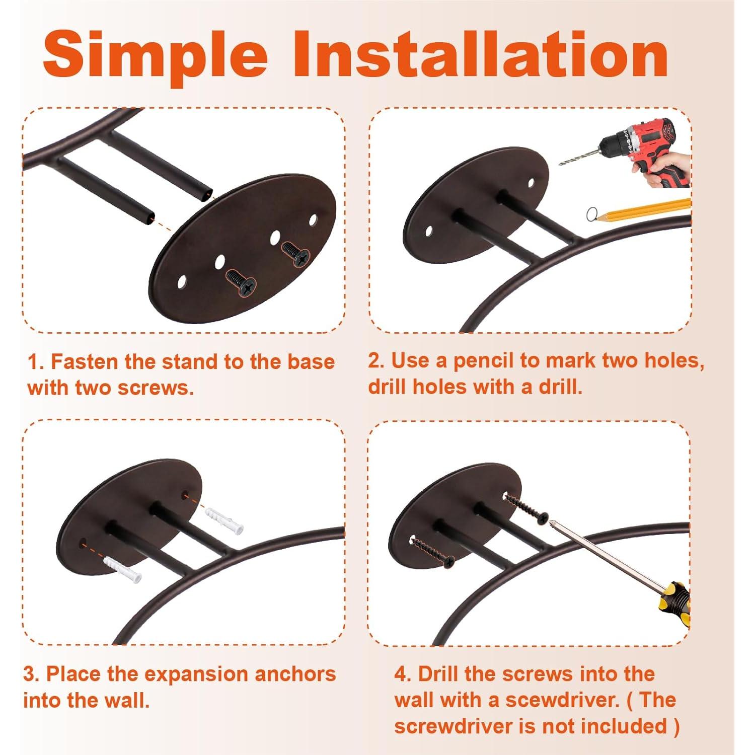 Juego de 2 Soportes de Exhibición de Fútbol Iyulania Bronce