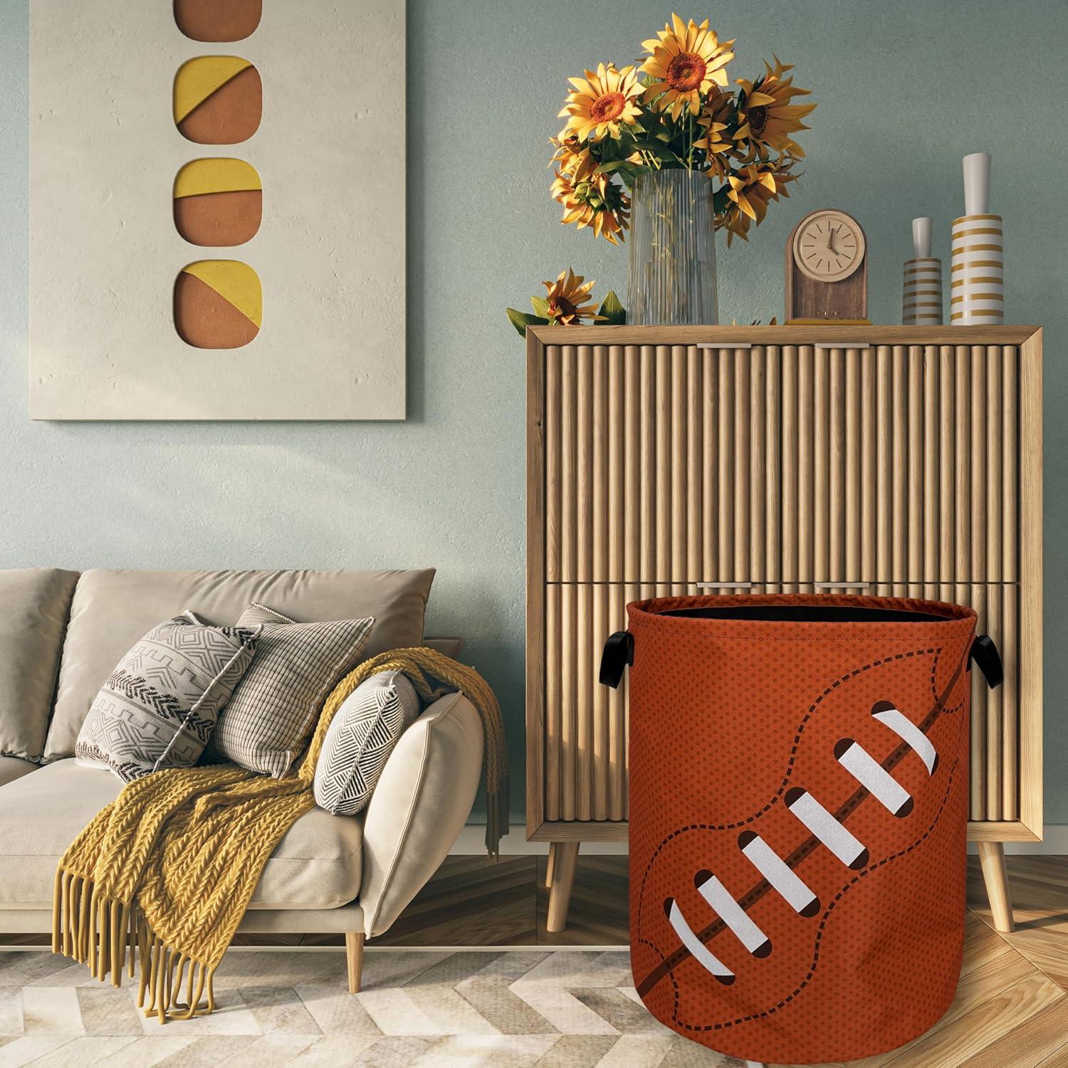 Cesta de Ropa Plegable SELIONLIKN 48x42 cm Balones Fútbol