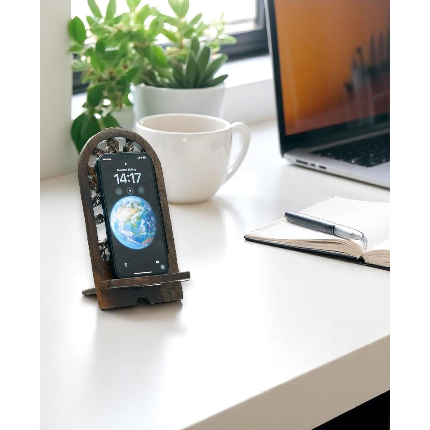 Soporte para teléfono de madera Handicraftviet Árbol de la Vida