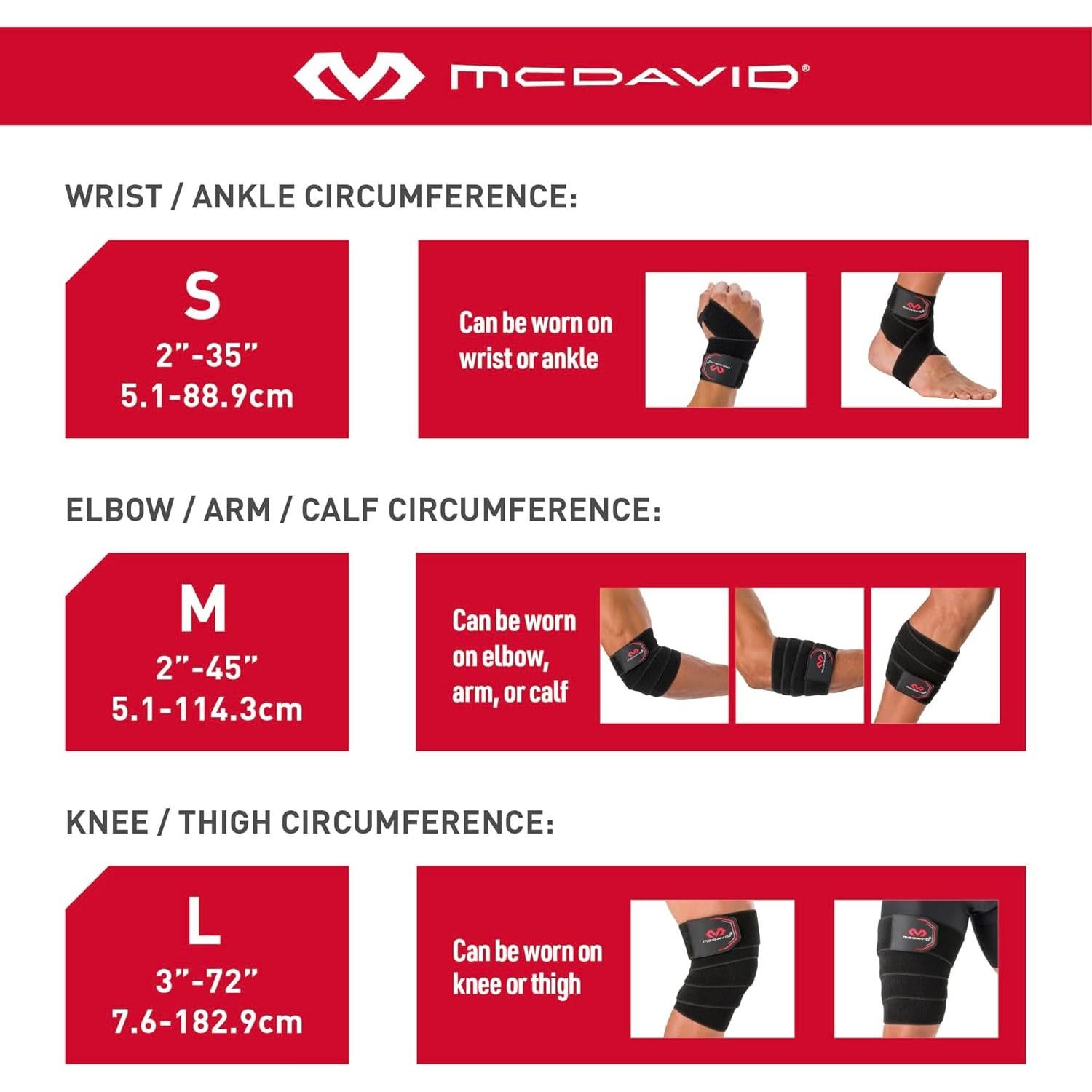 Faja de Compresión Elástica McDavid HyperWrap Negro - Unisex