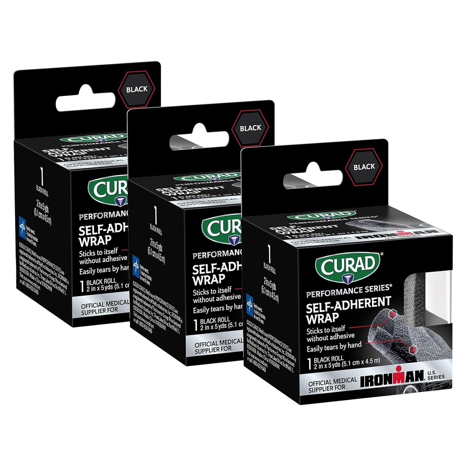 Venda Autoadhesiva CURAD IRONMAN 5cm x 4.57m - Paquete de 3