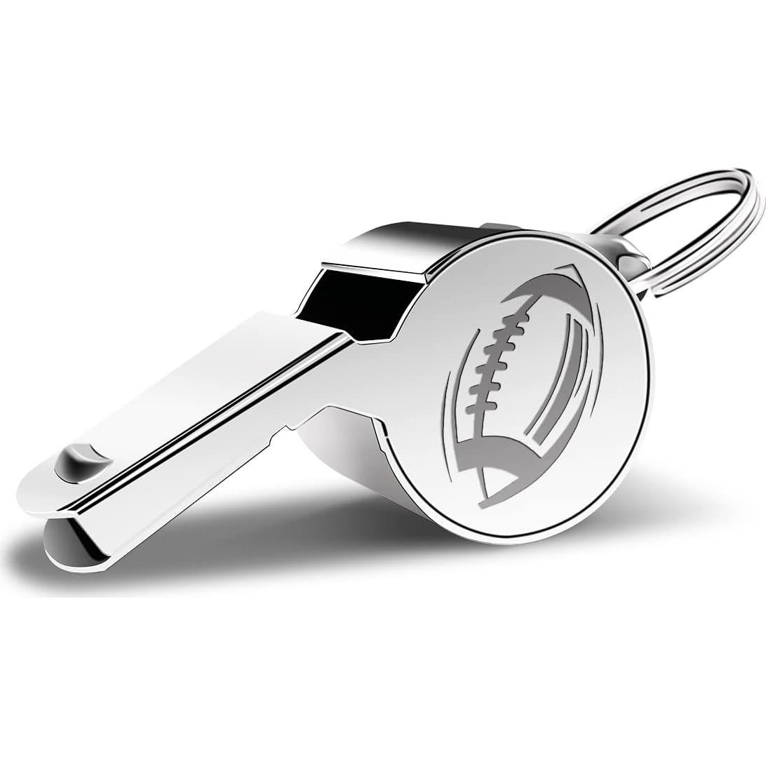 Silbato de Acero Inoxidable QIBAJIU con Cordón - Regalo Entrenador