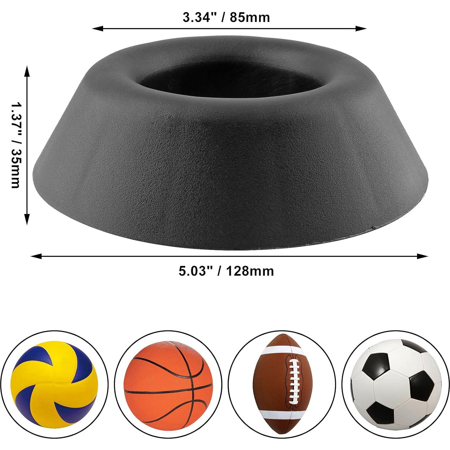 Soporte para Pelotas Zorfeter de Plástico Negro 35mm