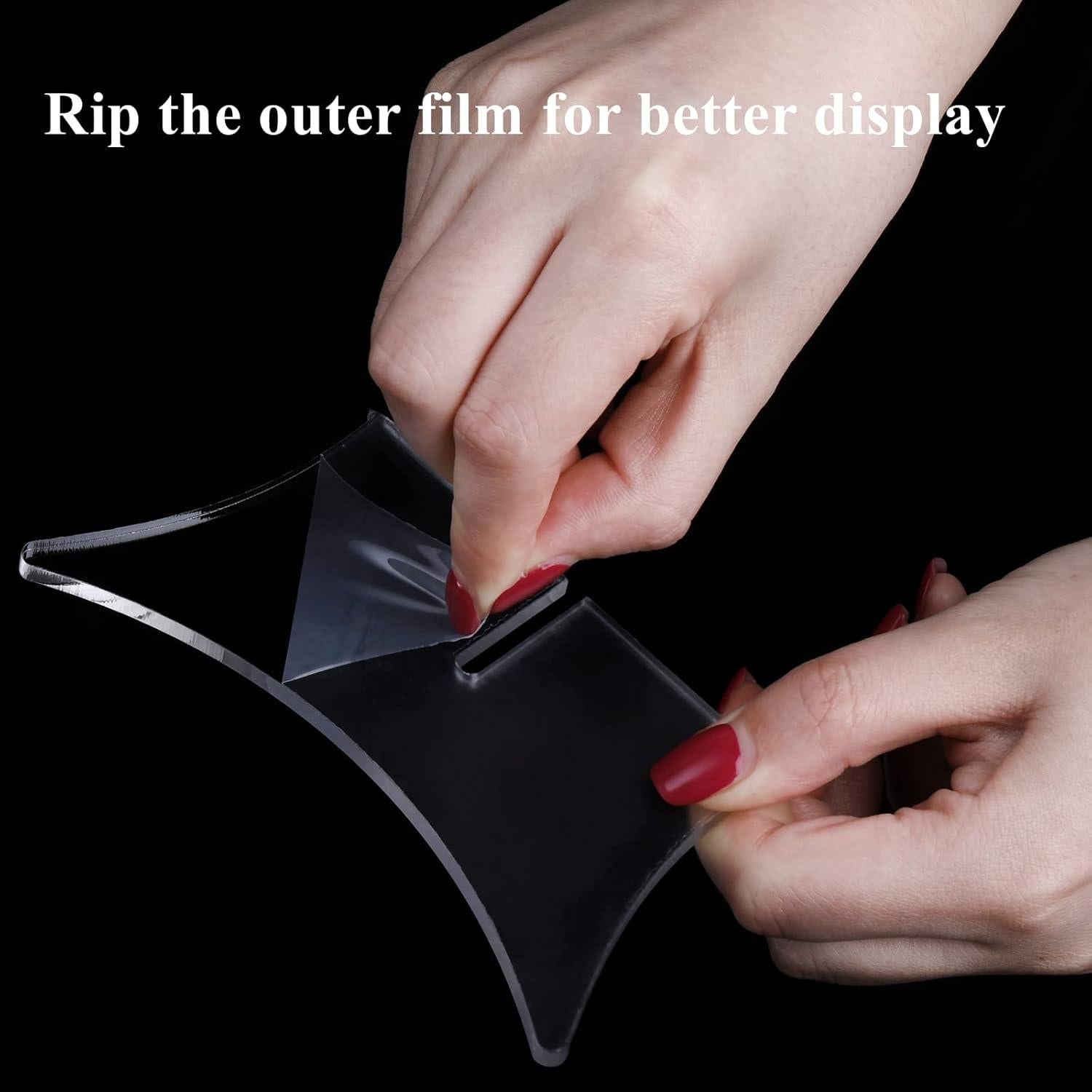 Soporte de Pelota Acrílico Lyellfe - 12 Unidades 8.89x8.89x6.35cm