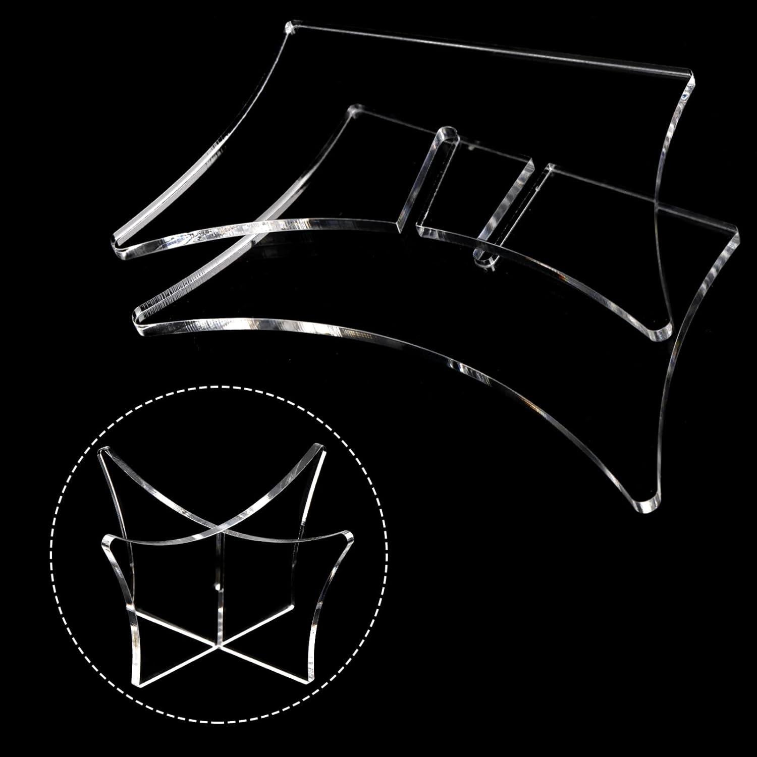 Soporte de Pelota Acrílico Lyellfe - 12 Unidades 8.89x8.89x6.35cm