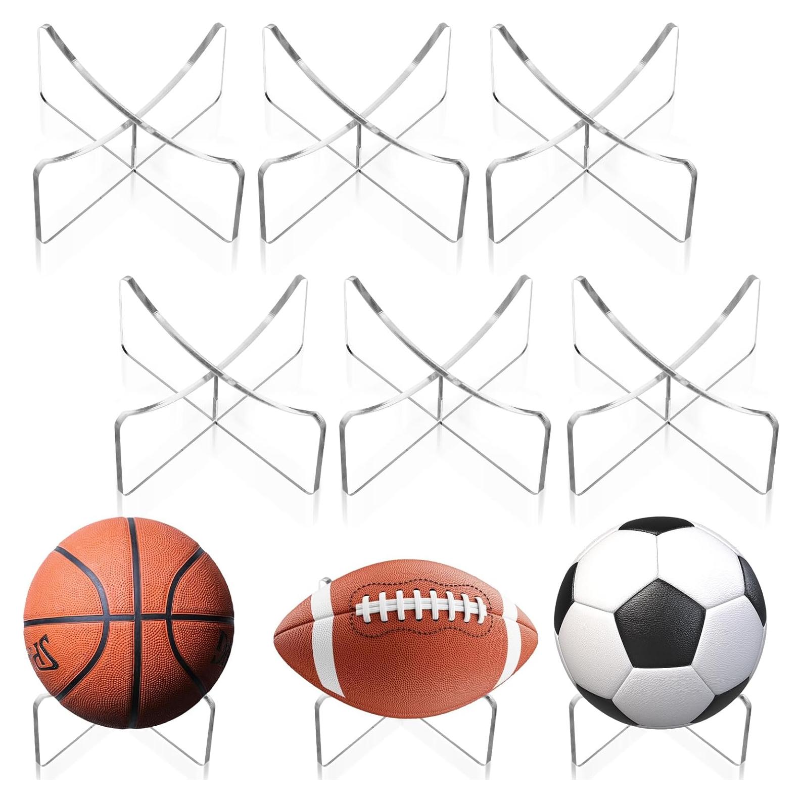 Soporte de Exhibición de Balón Acrílico Prasacco - 6 Pcs