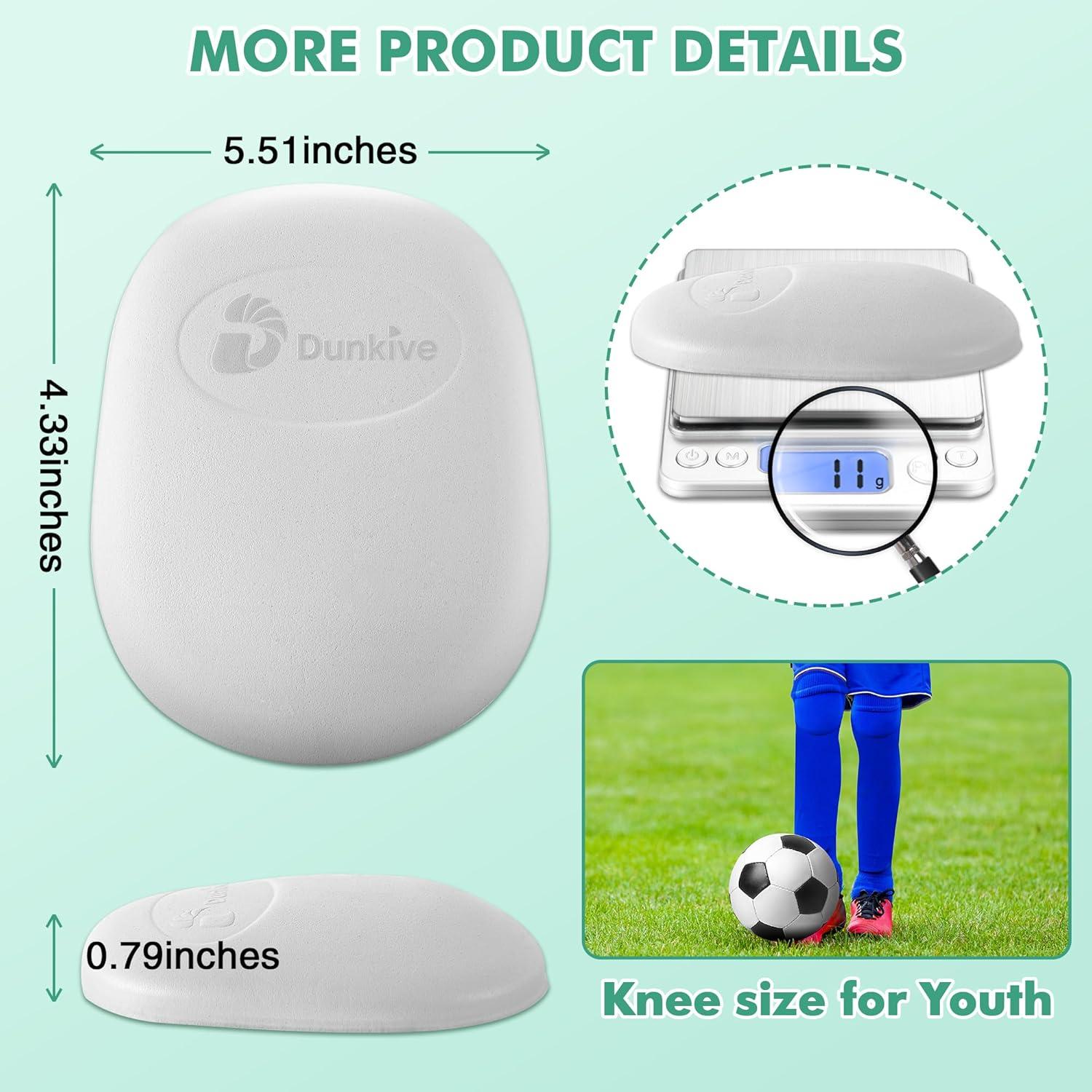 Rodilleras de Fútbol HooLing para Jóvenes - 4 Pcs Ultra Livianas