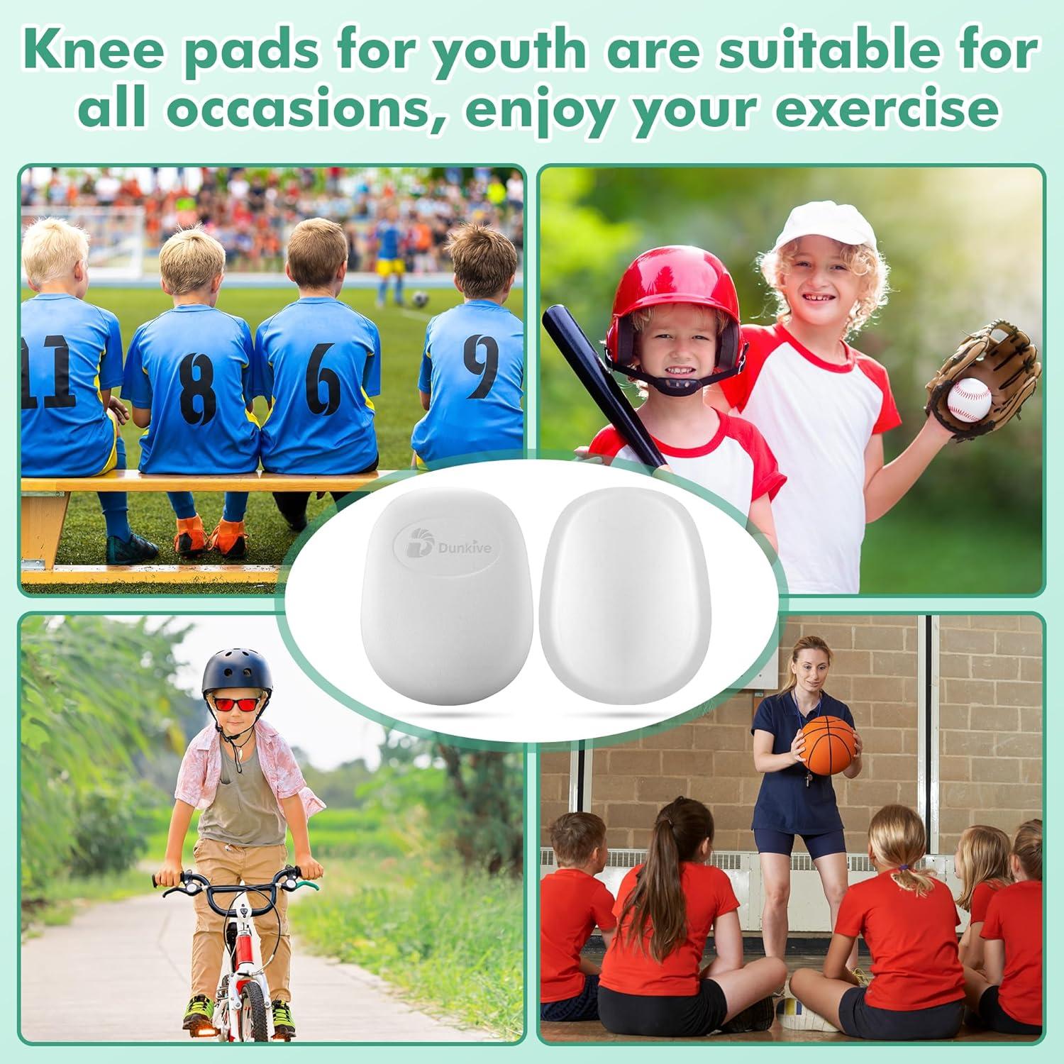 Rodilleras de Fútbol HooLing para Jóvenes - 4 Pcs Ultra Livianas