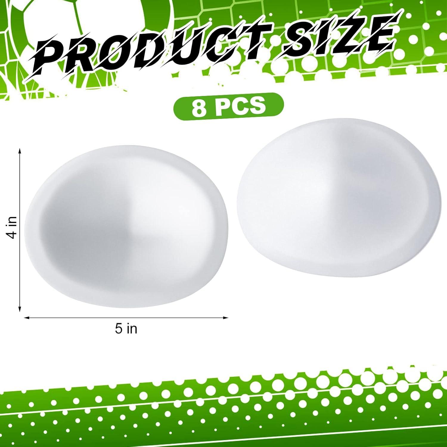 Rodilleras de Fútbol Meooeck 4 Pares Protección Ligera 12.7x10.16cm