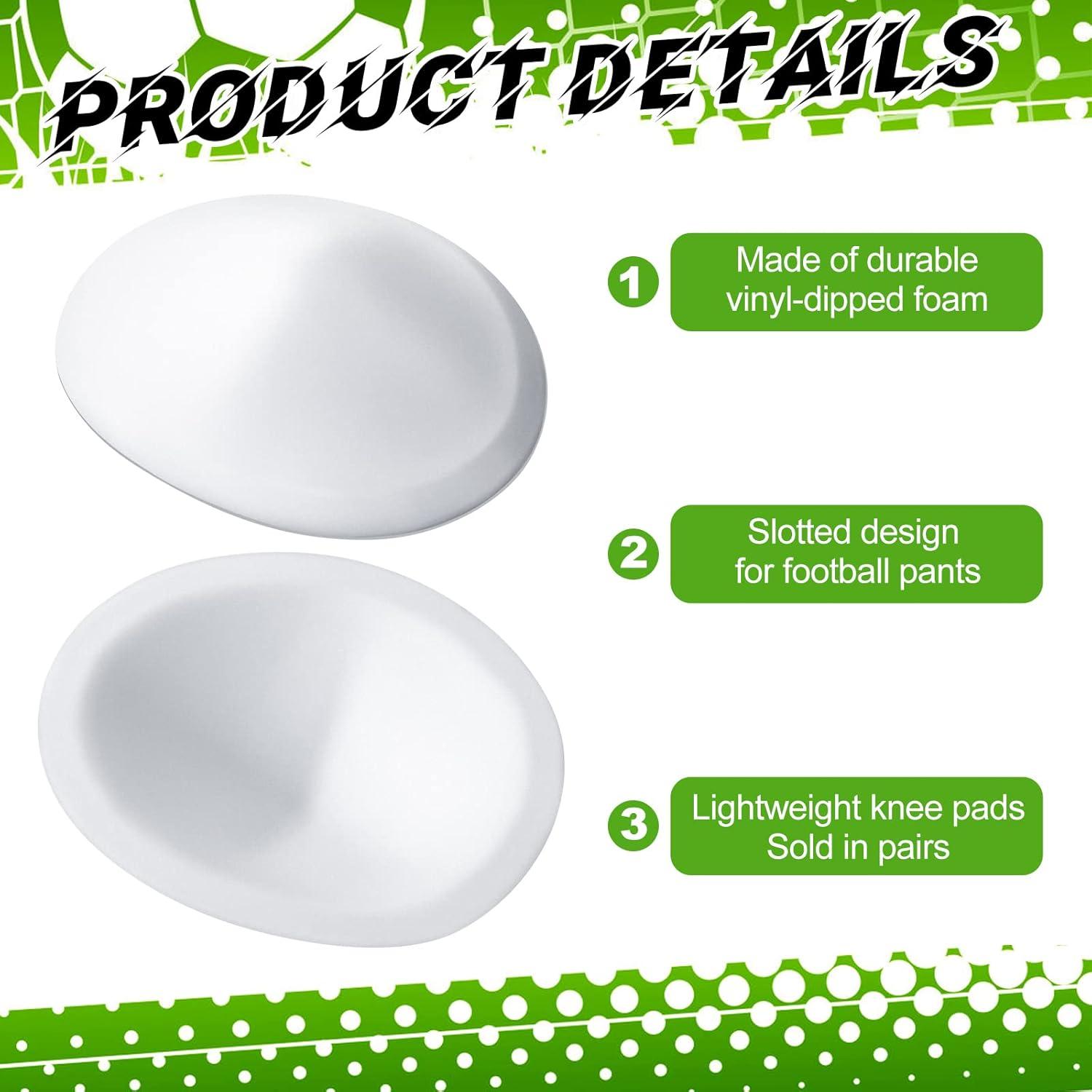 Rodilleras de Fútbol Meooeck 4 Pares Protección Ligera 12.7x10.16cm