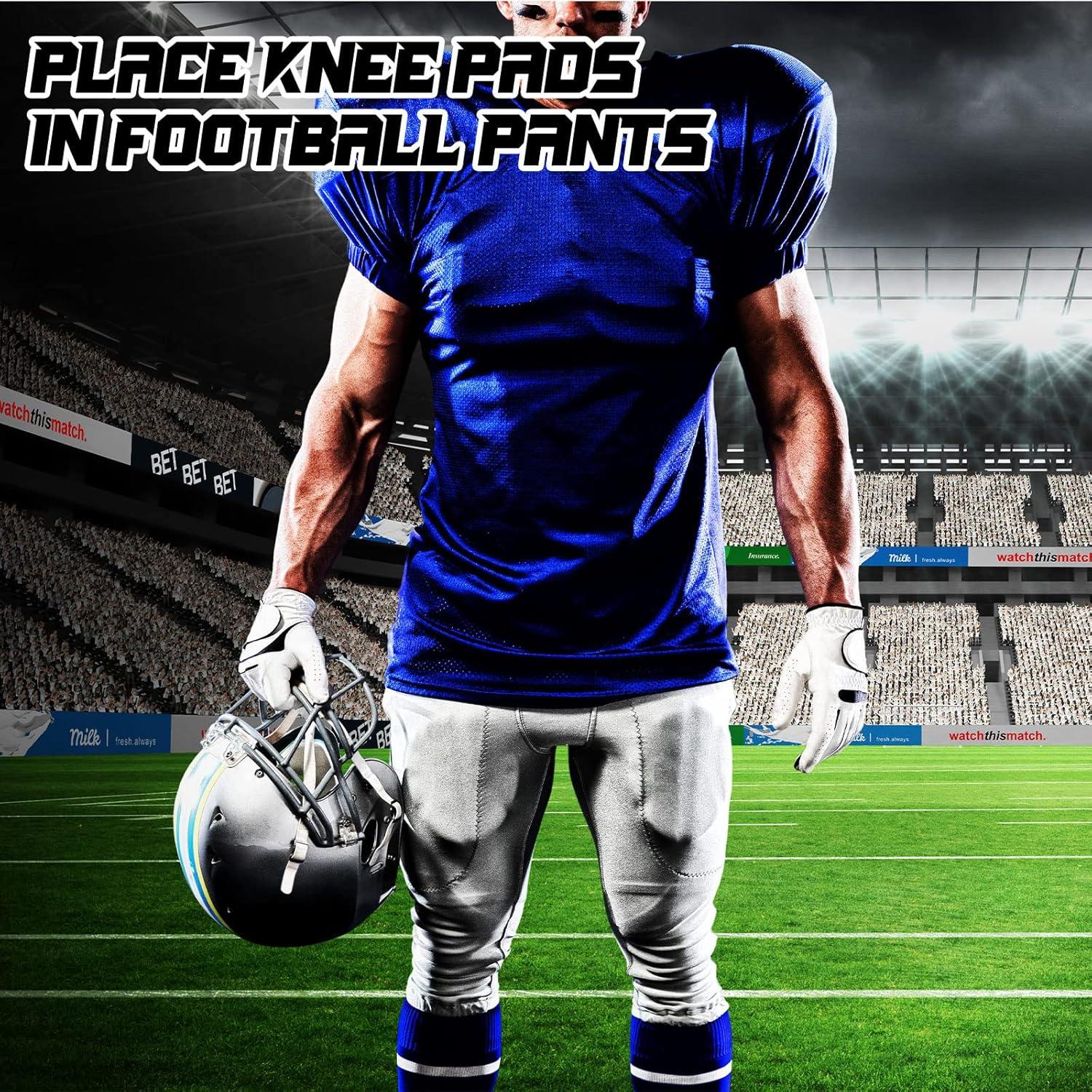 Rodilleras de Fútbol Meooeck 4 Pares Protección Ligera 12.7x10.16cm