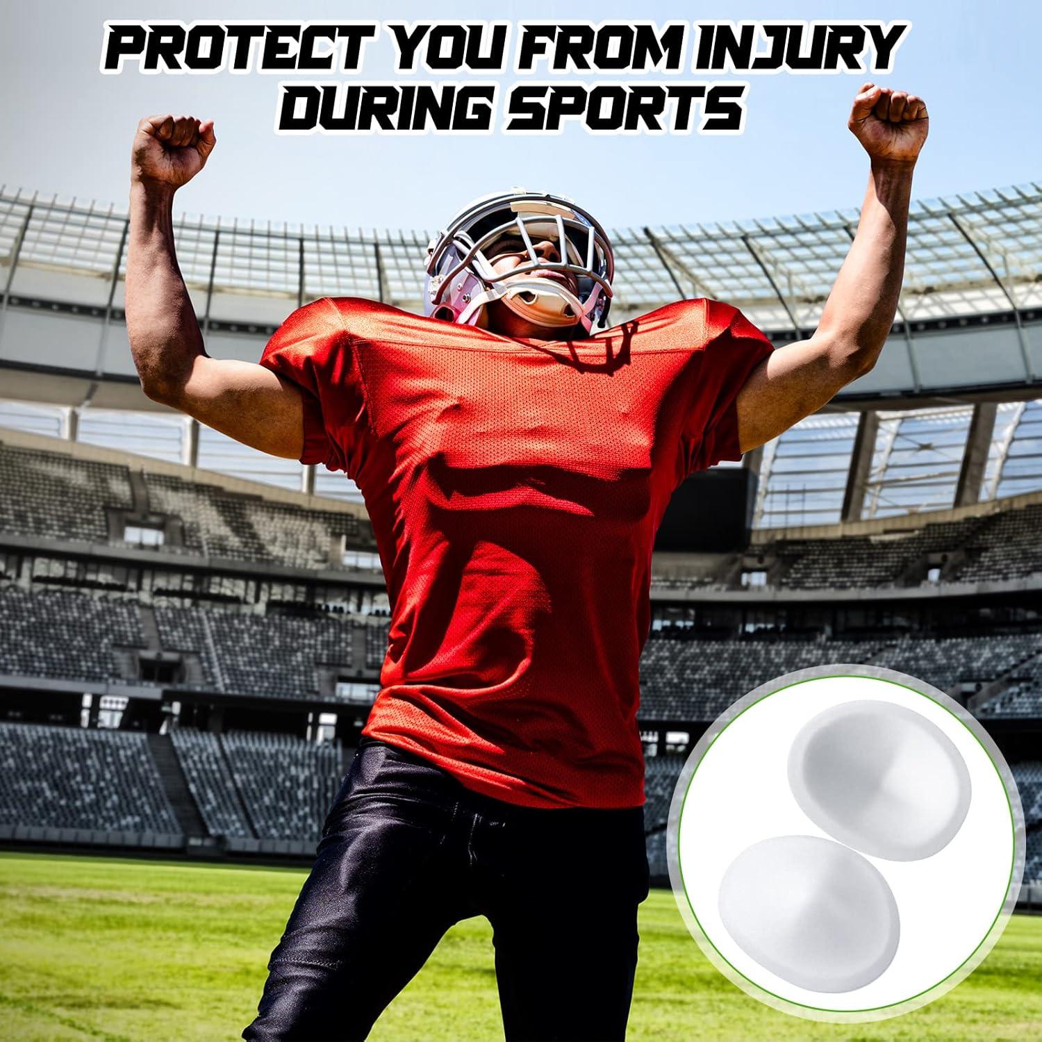 Rodilleras de Fútbol Meooeck 4 Pares Protección Ligera 12.7x10.16cm