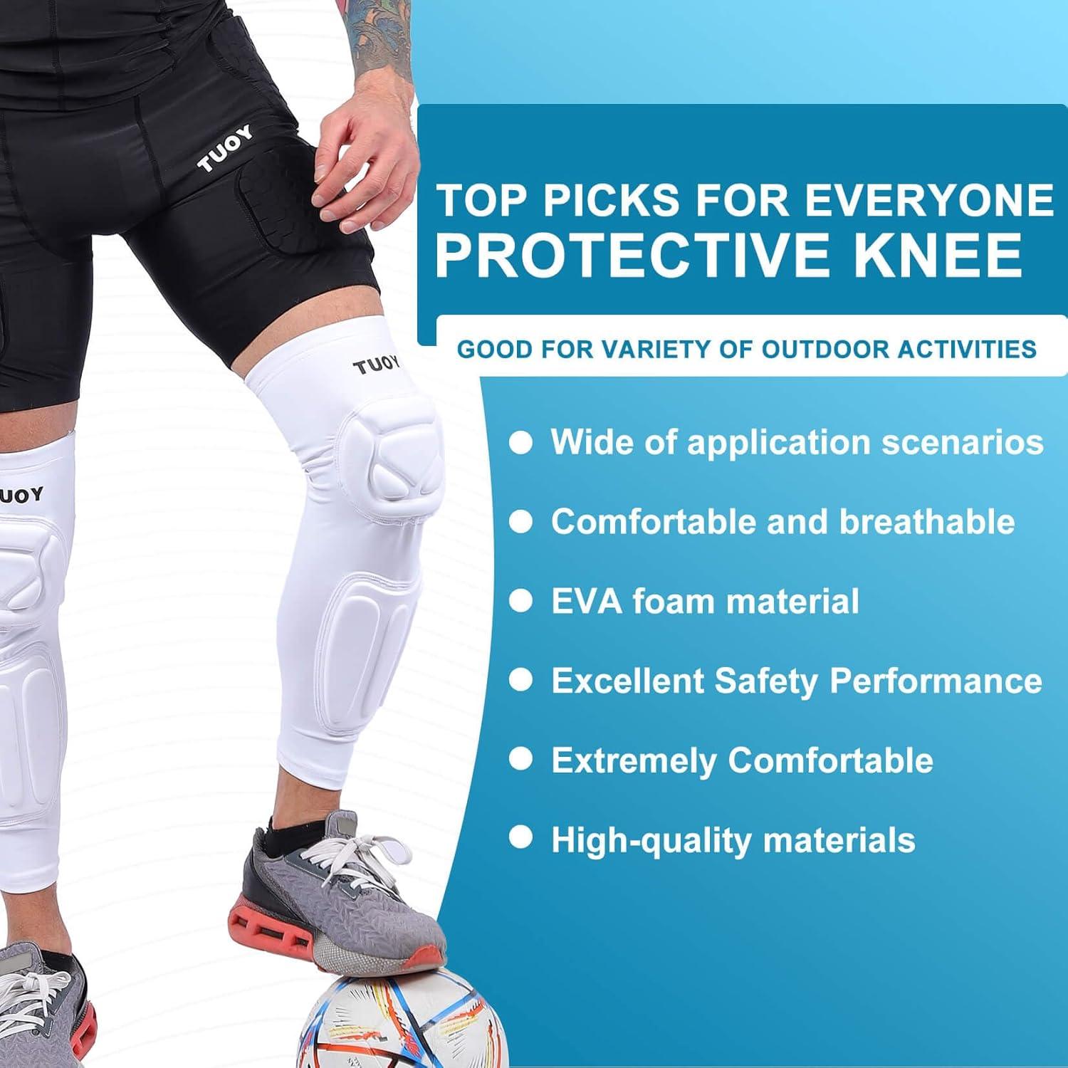 Rodillera Protectora TUOY para Fútbol y Deportes - Tamaño Grande