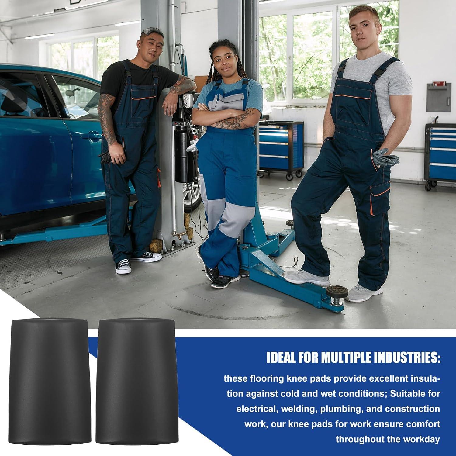 2 Pares de Rodilleras Acolchadas EVA para Trabajo Hombres