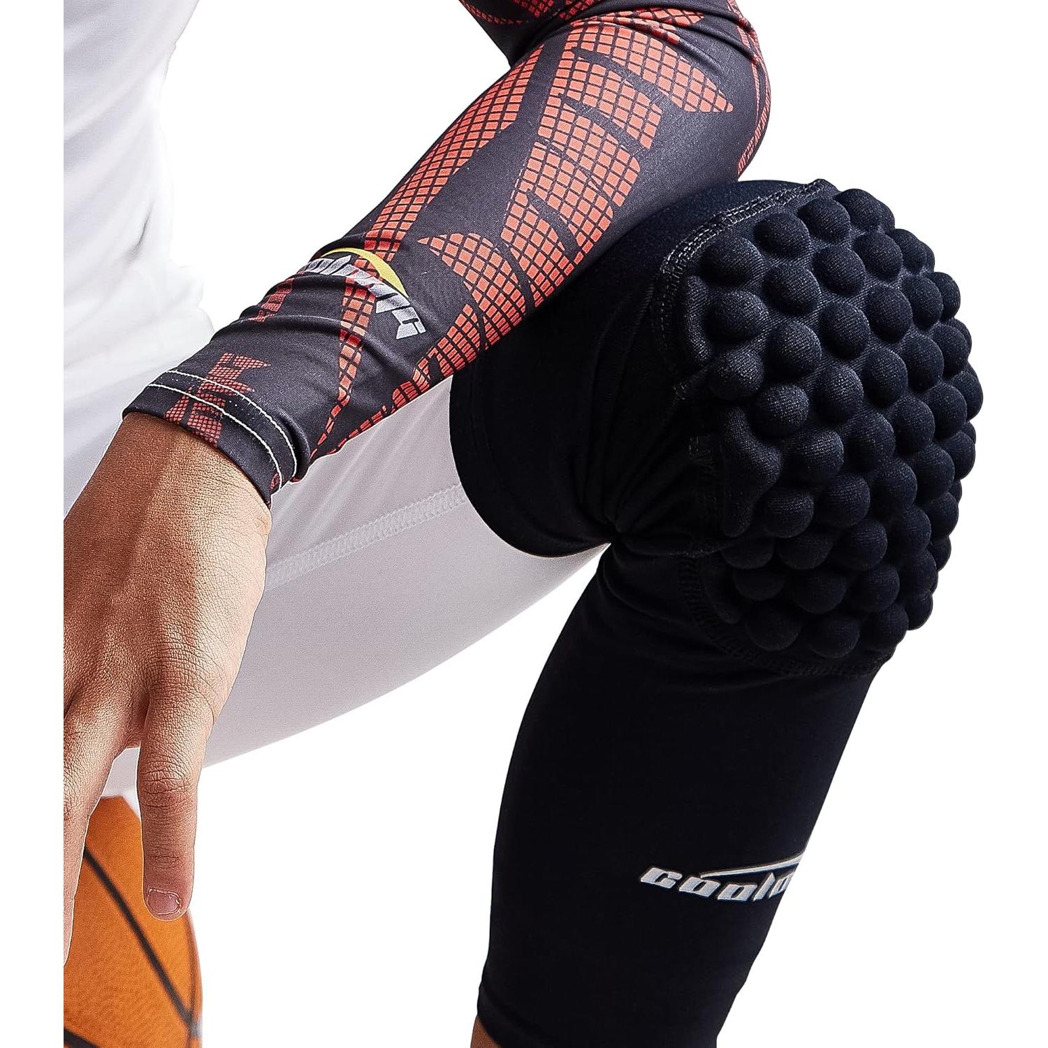 Rodilleras de Compresión COOLOMG para Niños y Adultos - Negras M