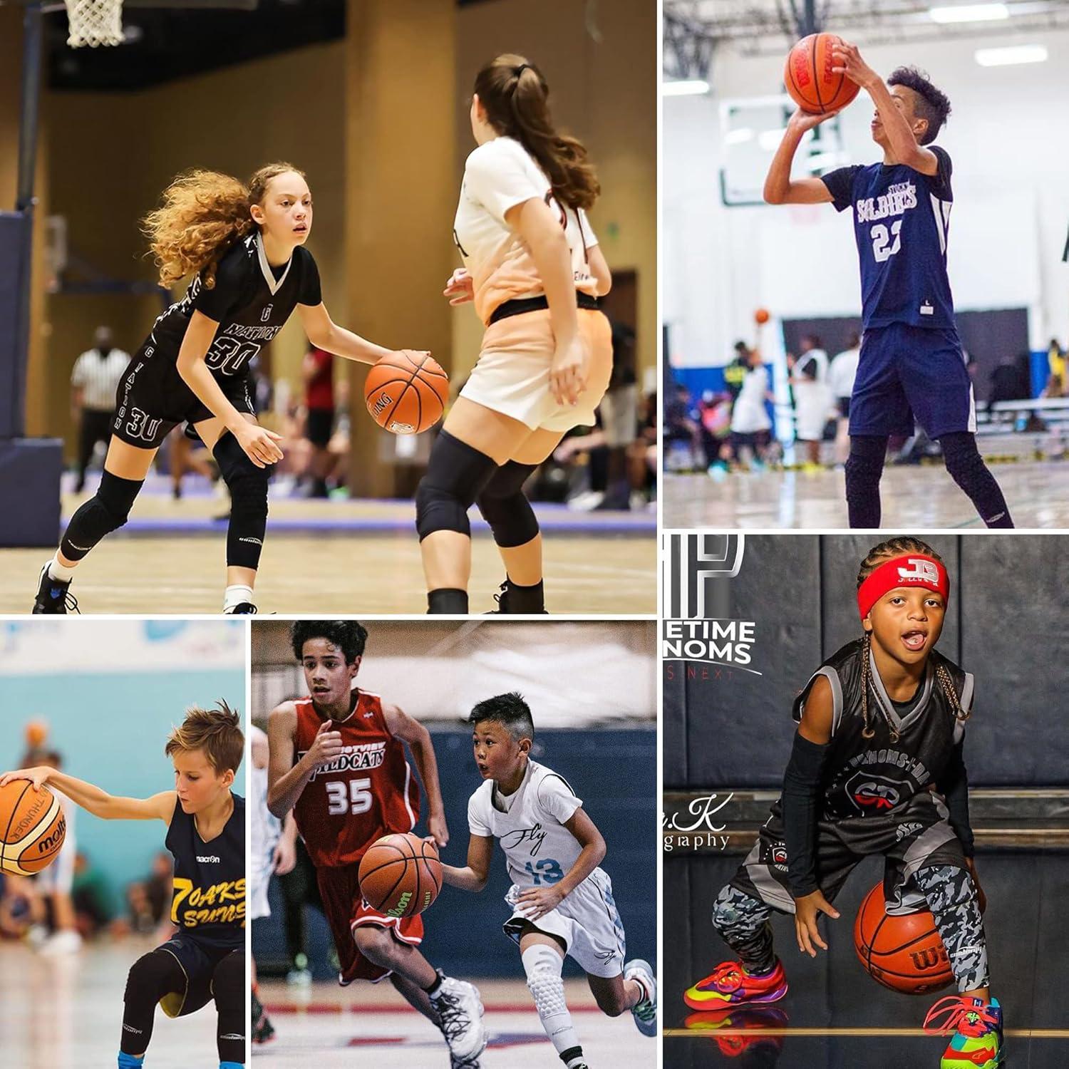 Rodilleras de Compresión COOLOMG para Niños y Adultos - Negras M