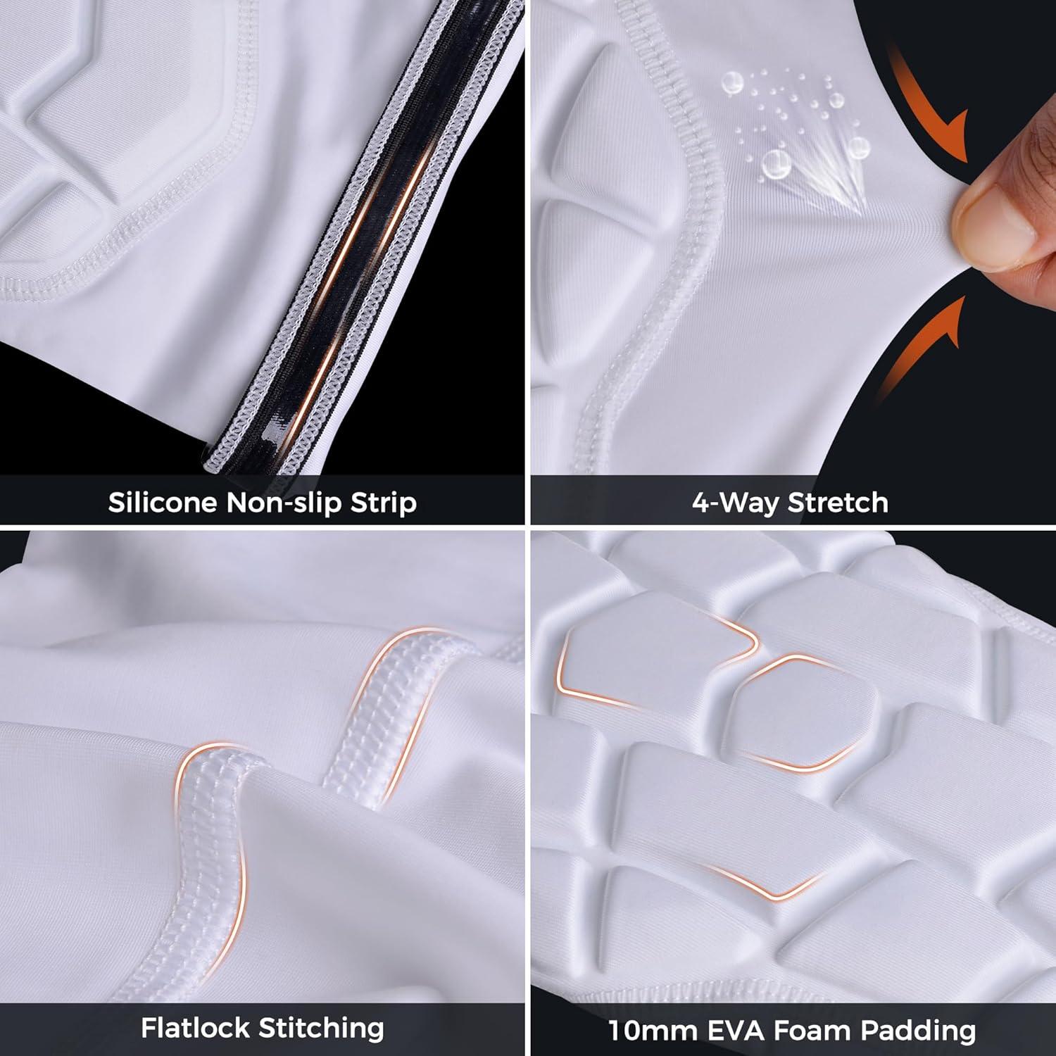 Rodilleras Compresivas COOLOMG para Baloncesto y Deportes - Negro M