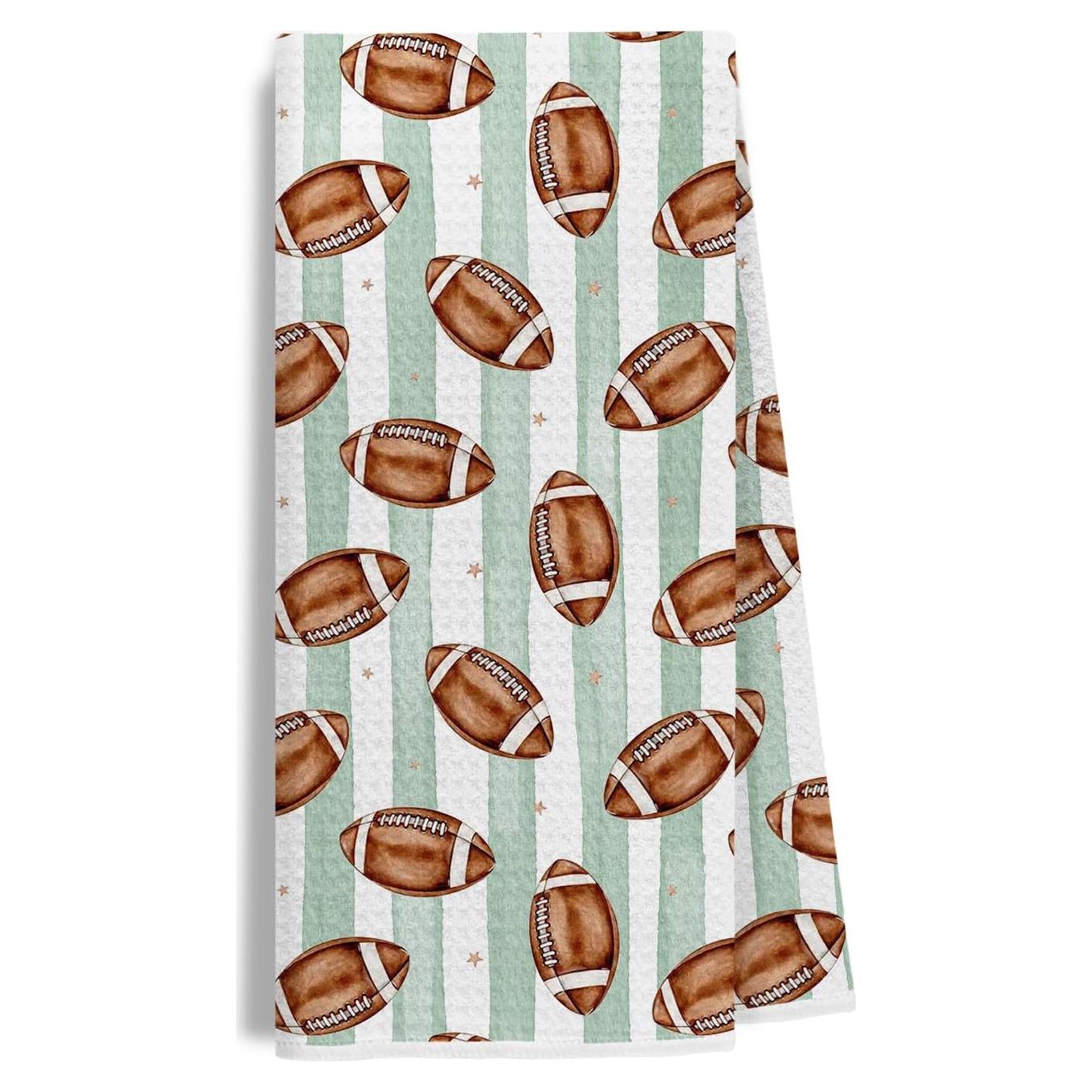 Toalla de Cocina de Fútbol EKGJW 40x60 cm Microfibra Verde