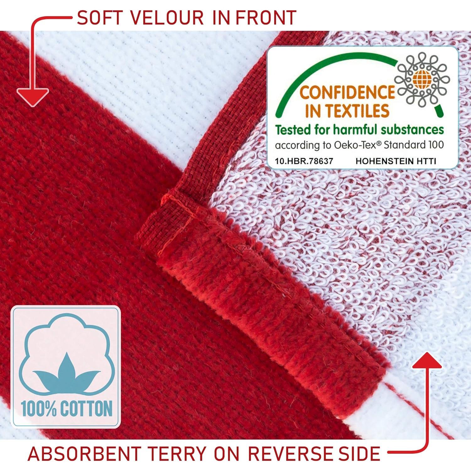 Toalla de Playa Softerry Bandera Americana 76 x 152 cm 100% Algodón