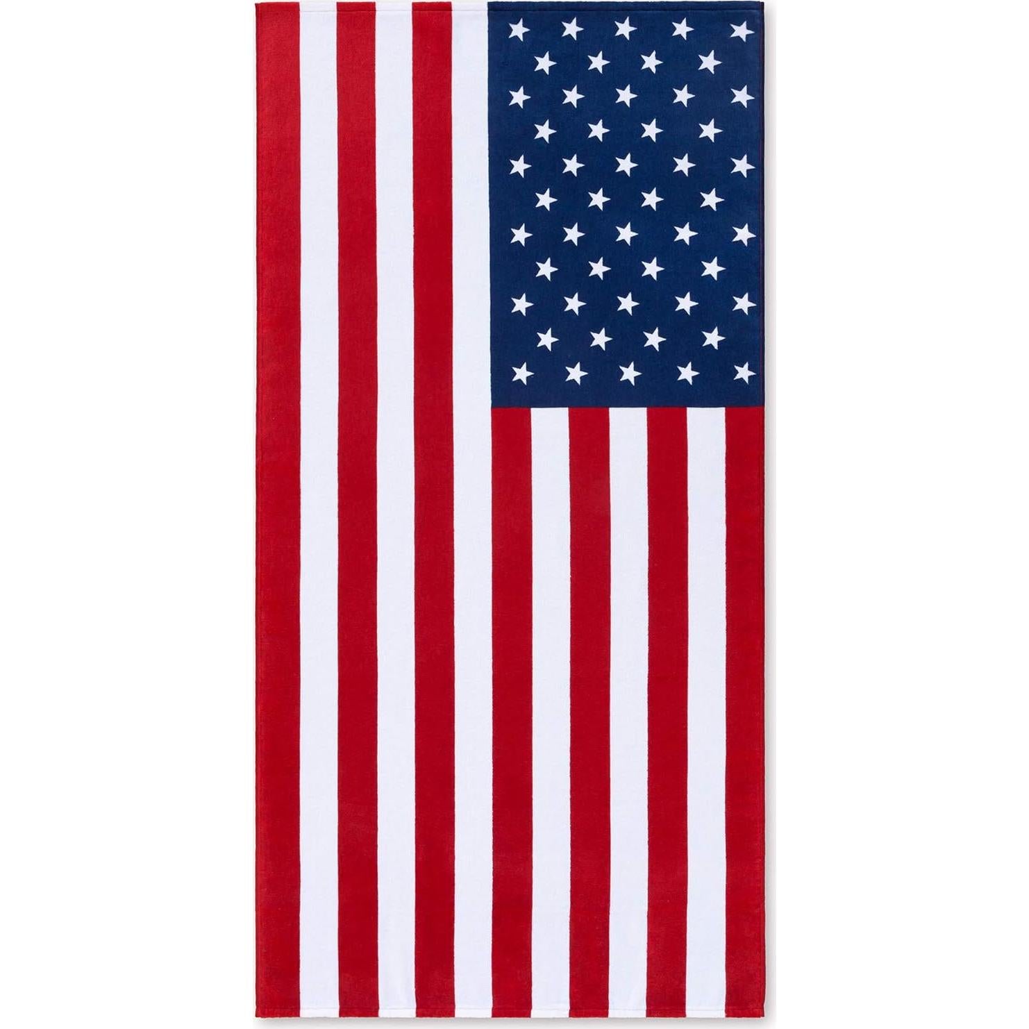 Toalla de Playa Softerry Bandera Americana 76 x 152 cm 100% Algodón